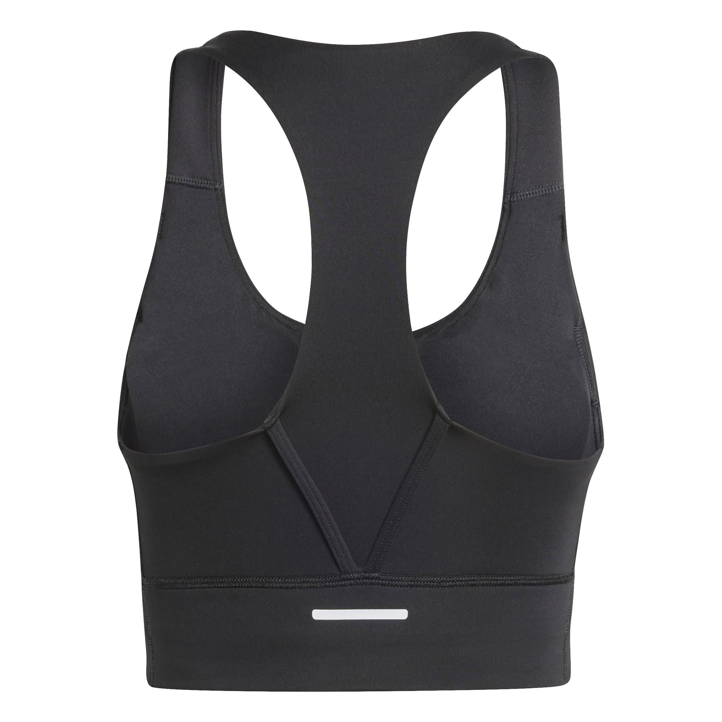 Black - adidas - Run Pocket Low Impact Sports Bra - 2