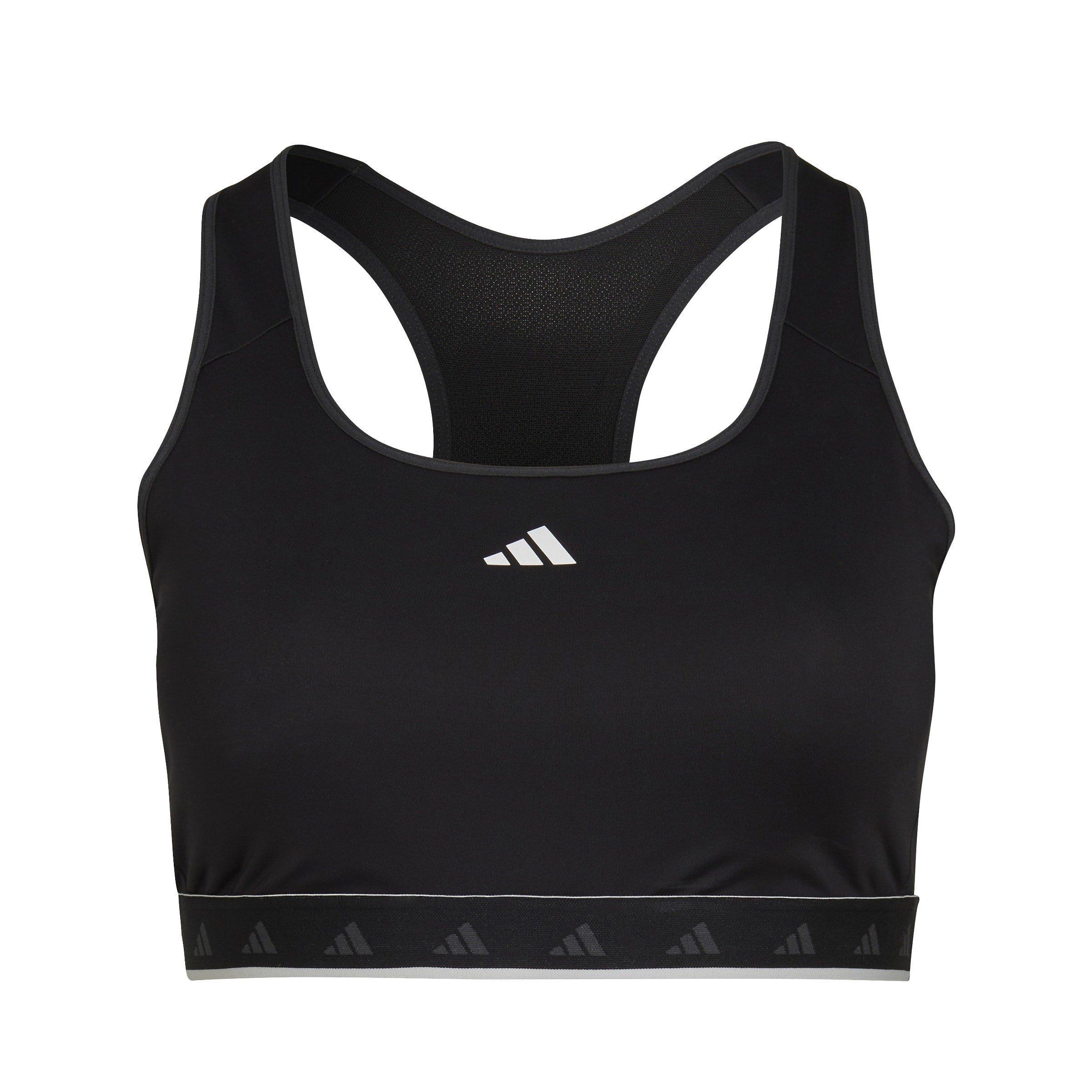 Black - adidas Originals - Women's Medium Impact Sports Bra - 1