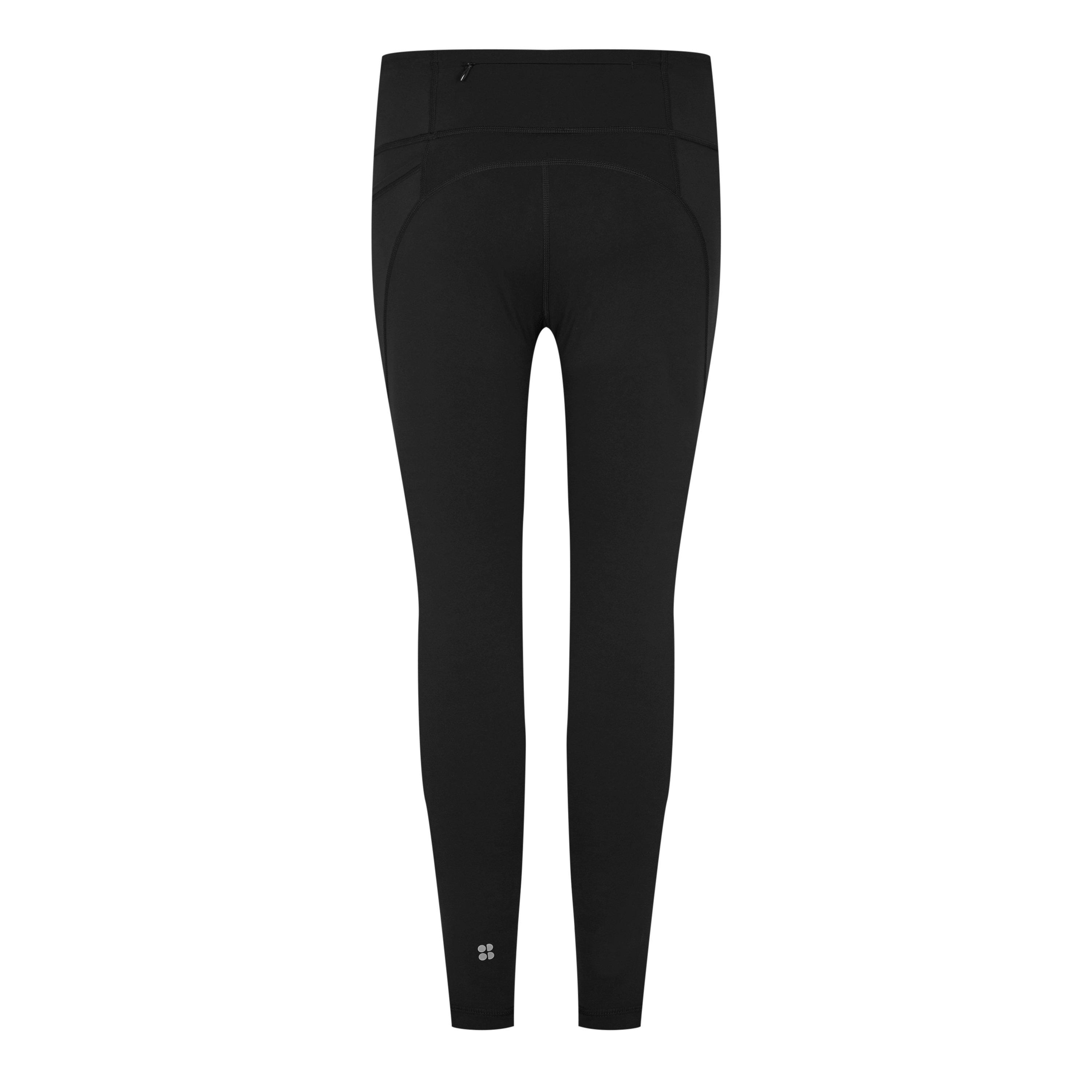 Black - Sweaty Betty - Women's Power High-Rise 7/8 Zip Pocket Leggings - 2