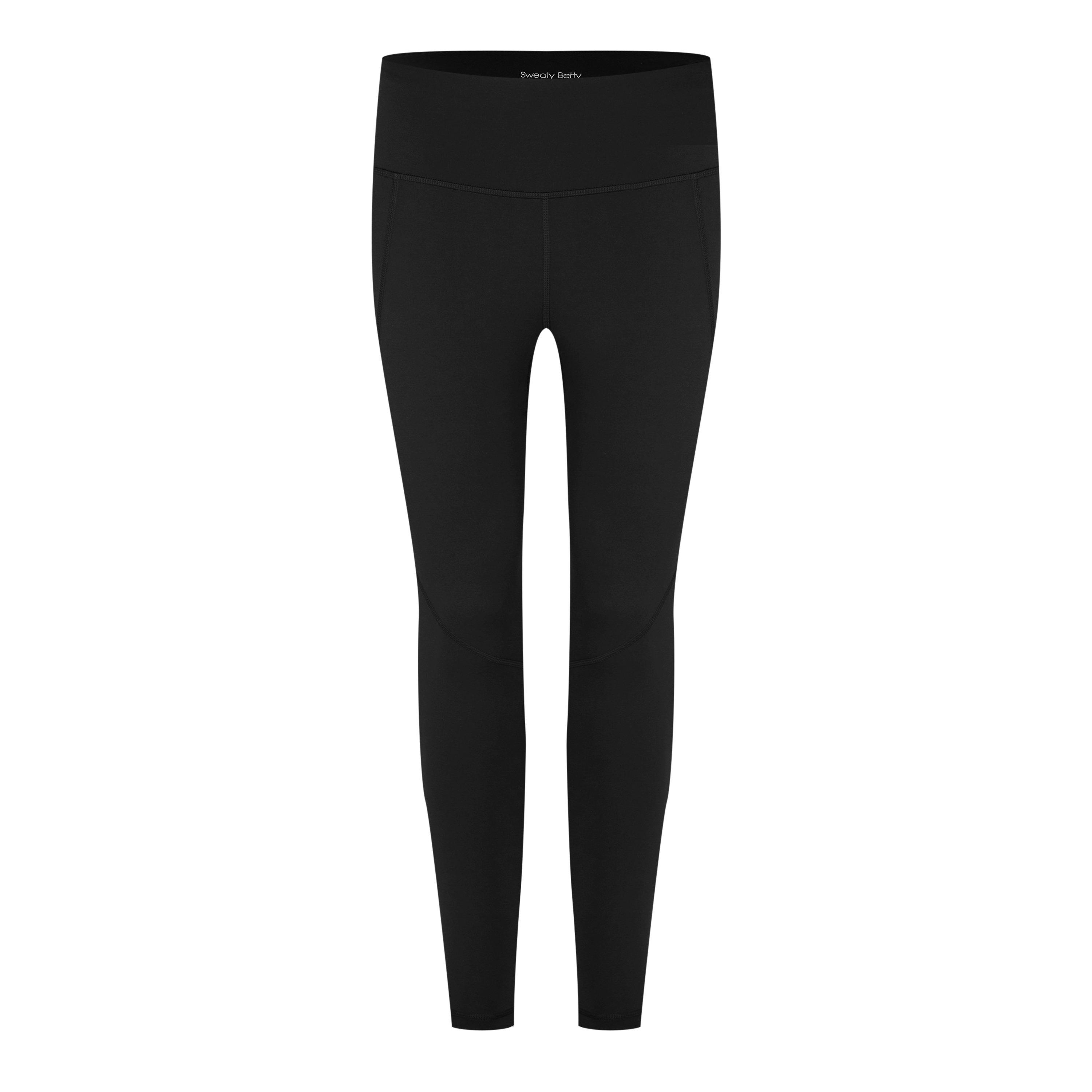 Black - Sweaty Betty - Women's Power High-Rise 7/8 Zip Pocket Leggings - 8