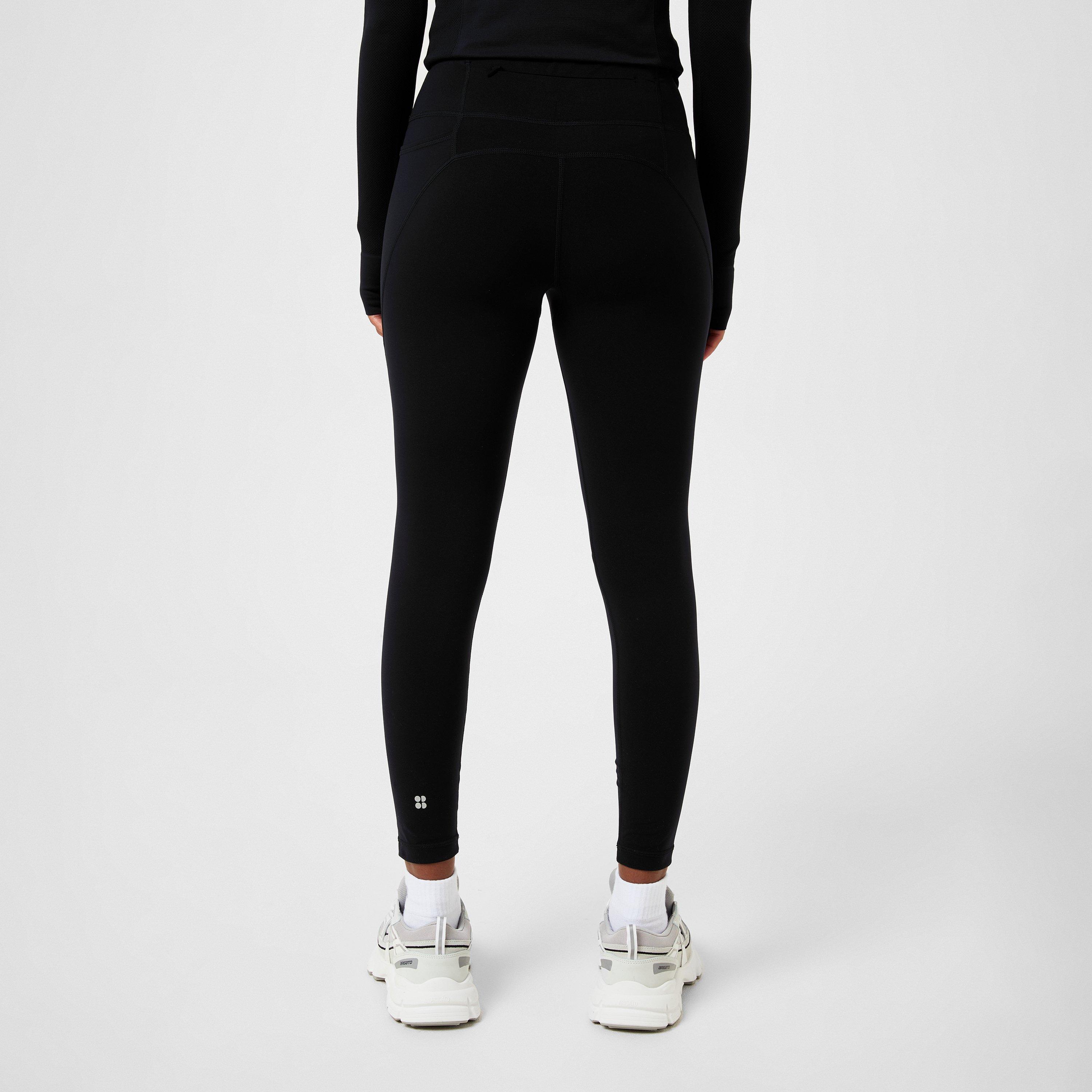 Black - Sweaty Betty - Women's Power High-Rise 7/8 Zip Pocket Leggings - 4