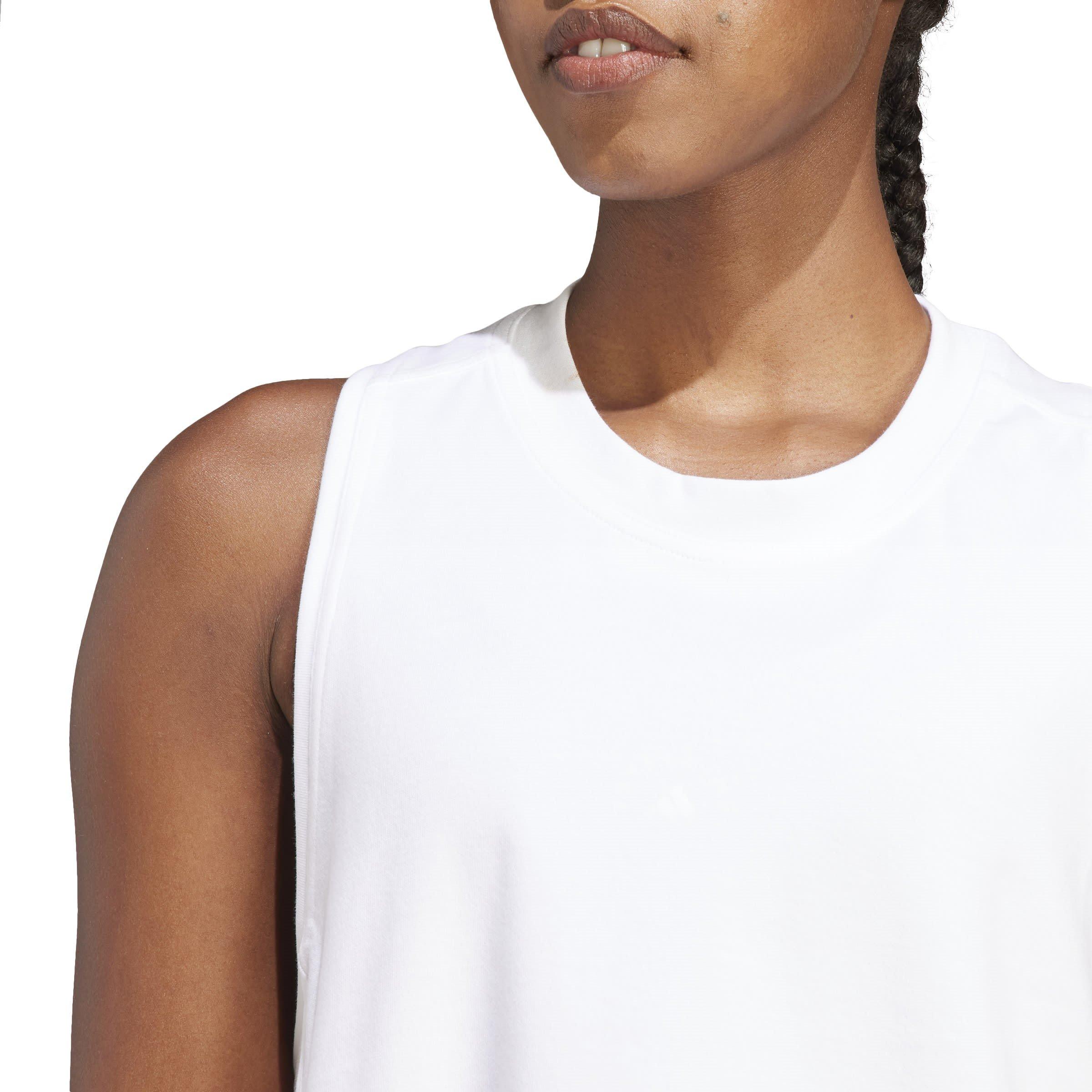 white - adidas by Stella McCartney - Women's Performance Gym Vest - 6