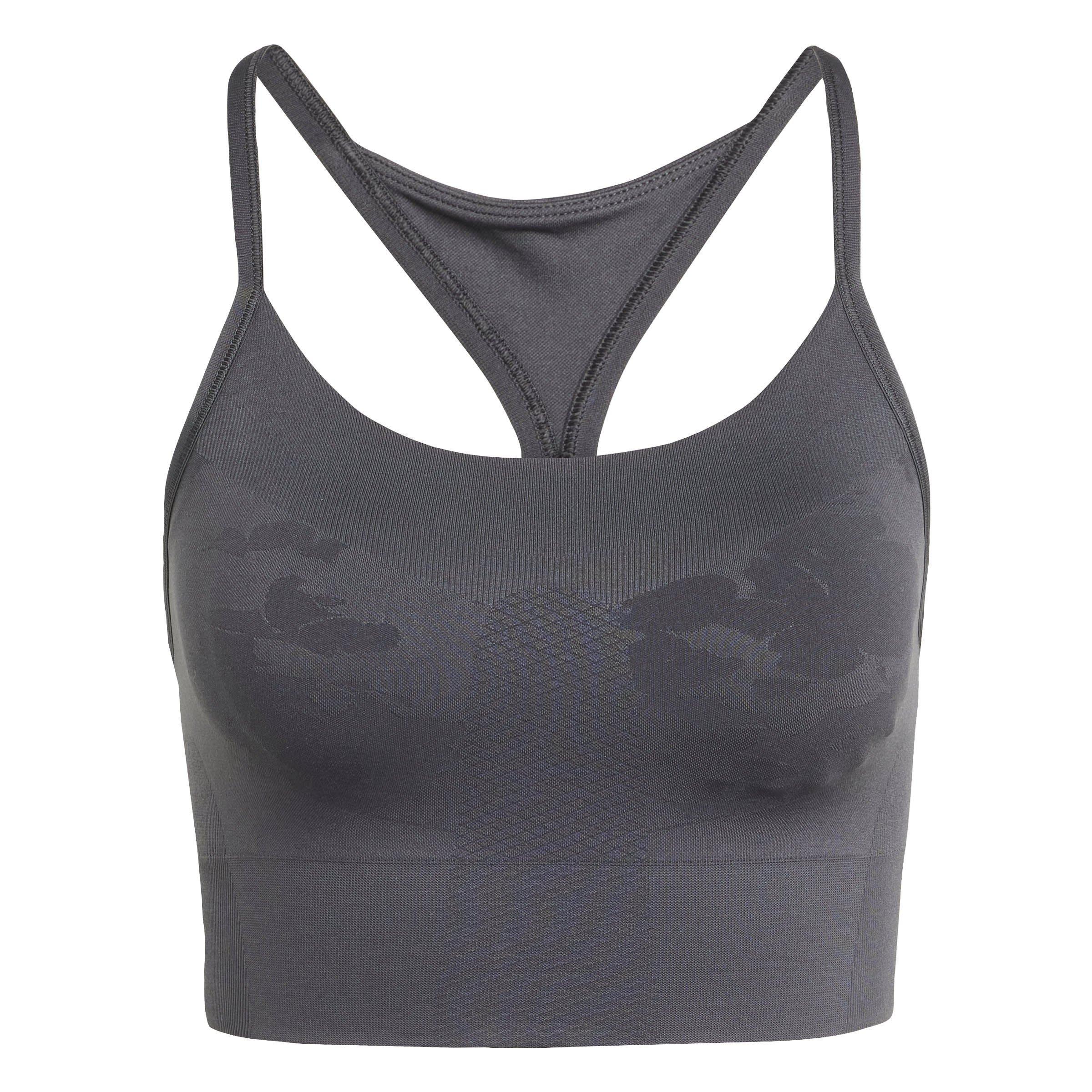 carbon - adidas by Stella McCartney - Truestrength Seamless Yoga Bra - 6