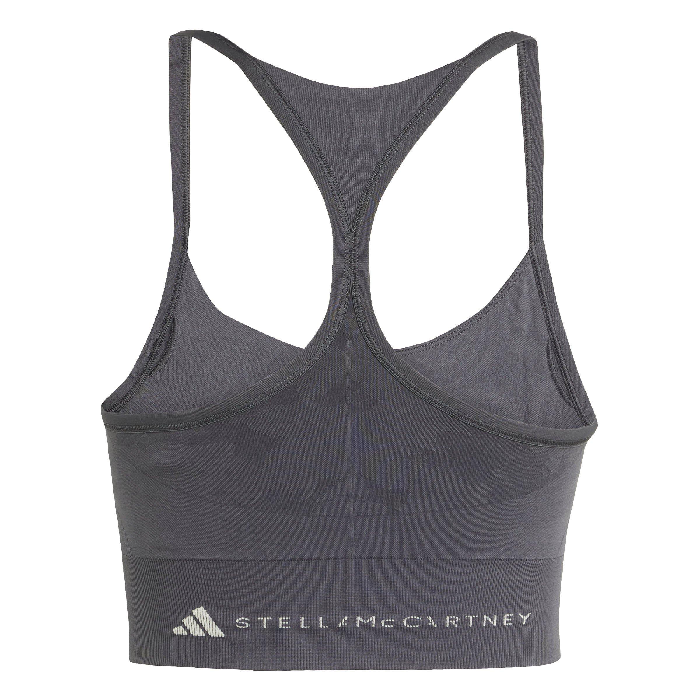 carbon - adidas by Stella McCartney - Truestrength Seamless Yoga Bra - 7