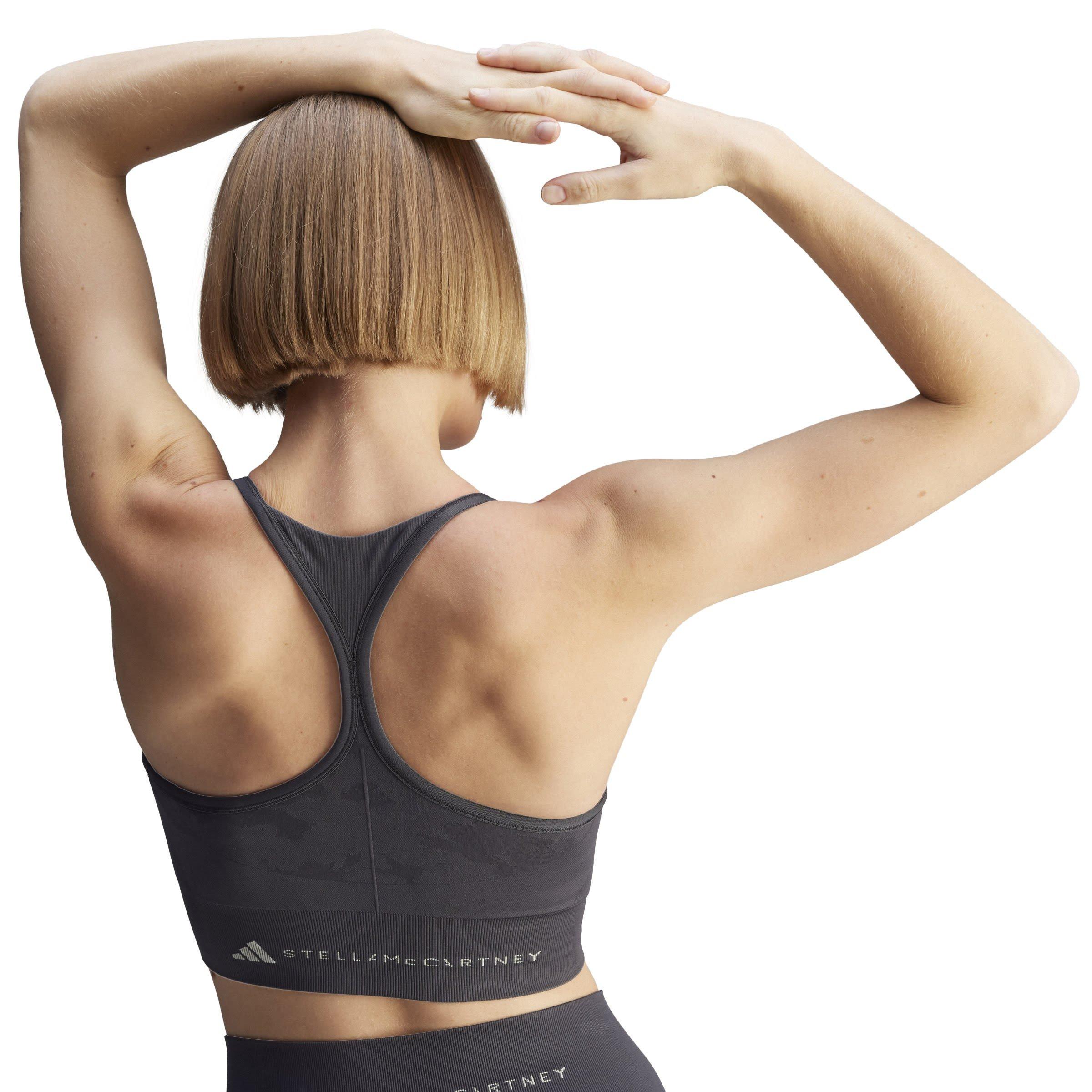 carbon - adidas by Stella McCartney - Truestrength Seamless Yoga Bra - 4