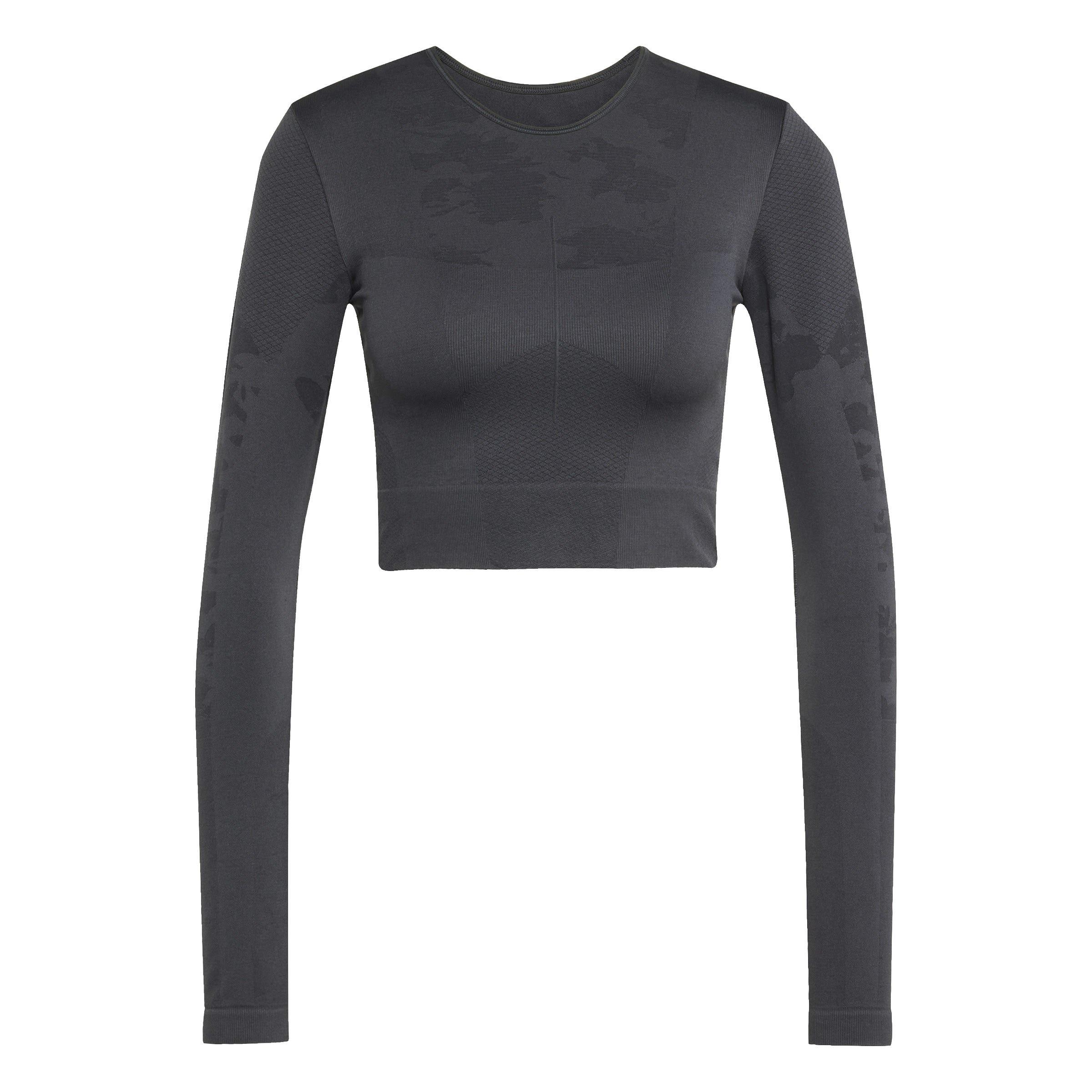 carbon - adidas by Stella McCartney - Adidas Truestrength Seamless Long Sleeve Yoga Top Womens - 1