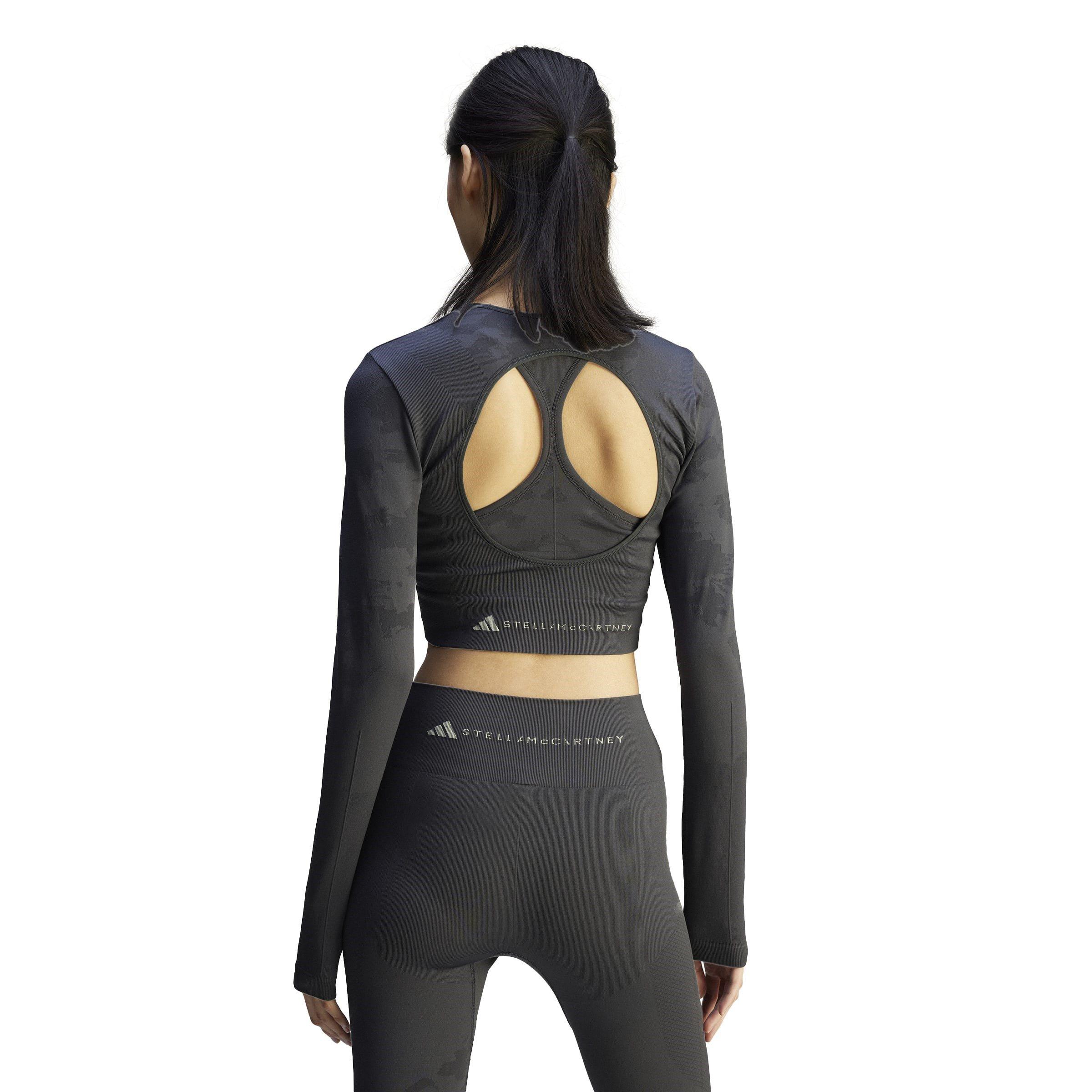 carbon - adidas by Stella McCartney - Adidas Truestrength Seamless Long Sleeve Yoga Top Womens - 3