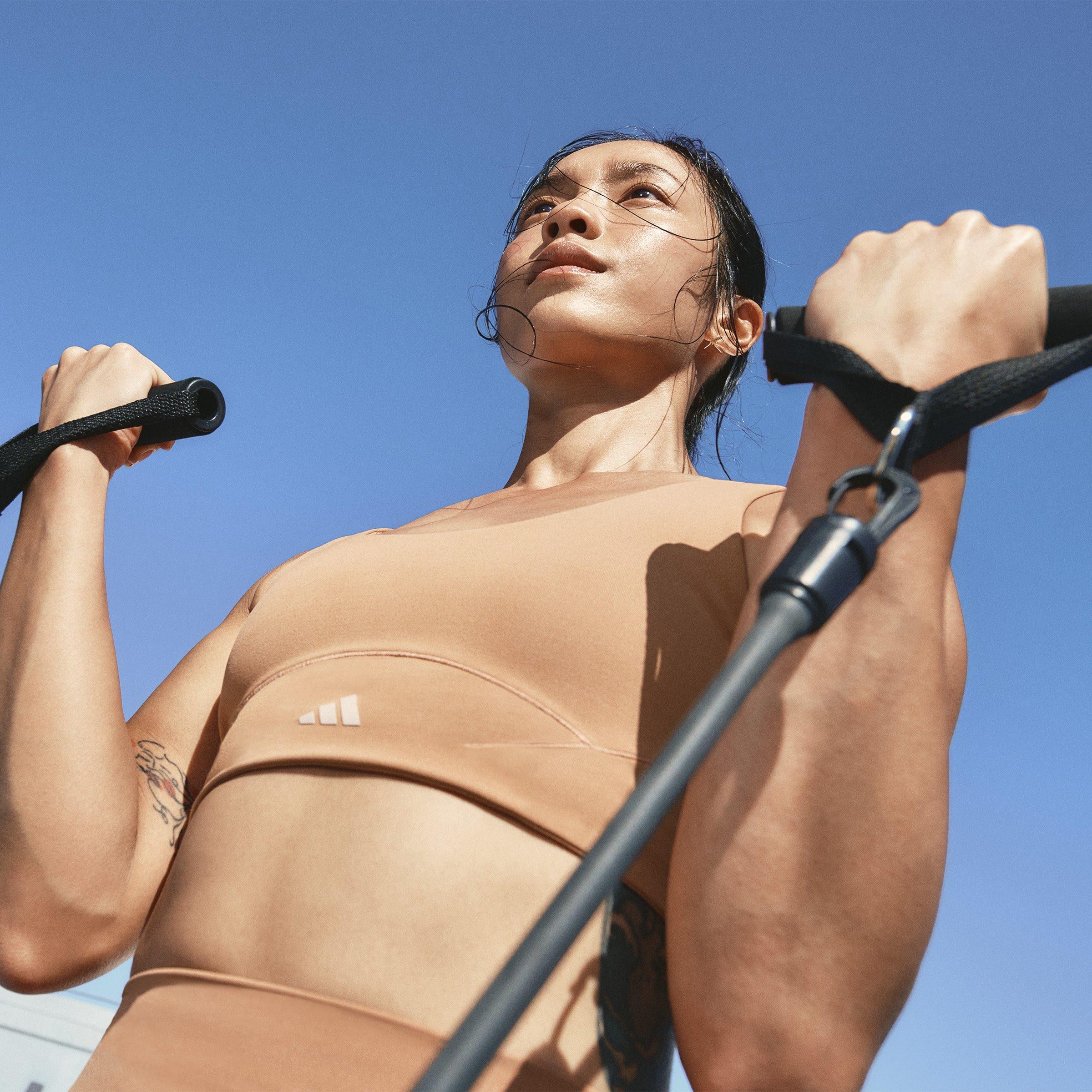 Clay Strata - adidas - Coreflow Luxe Studio Medium-Support Bra Womens - 12