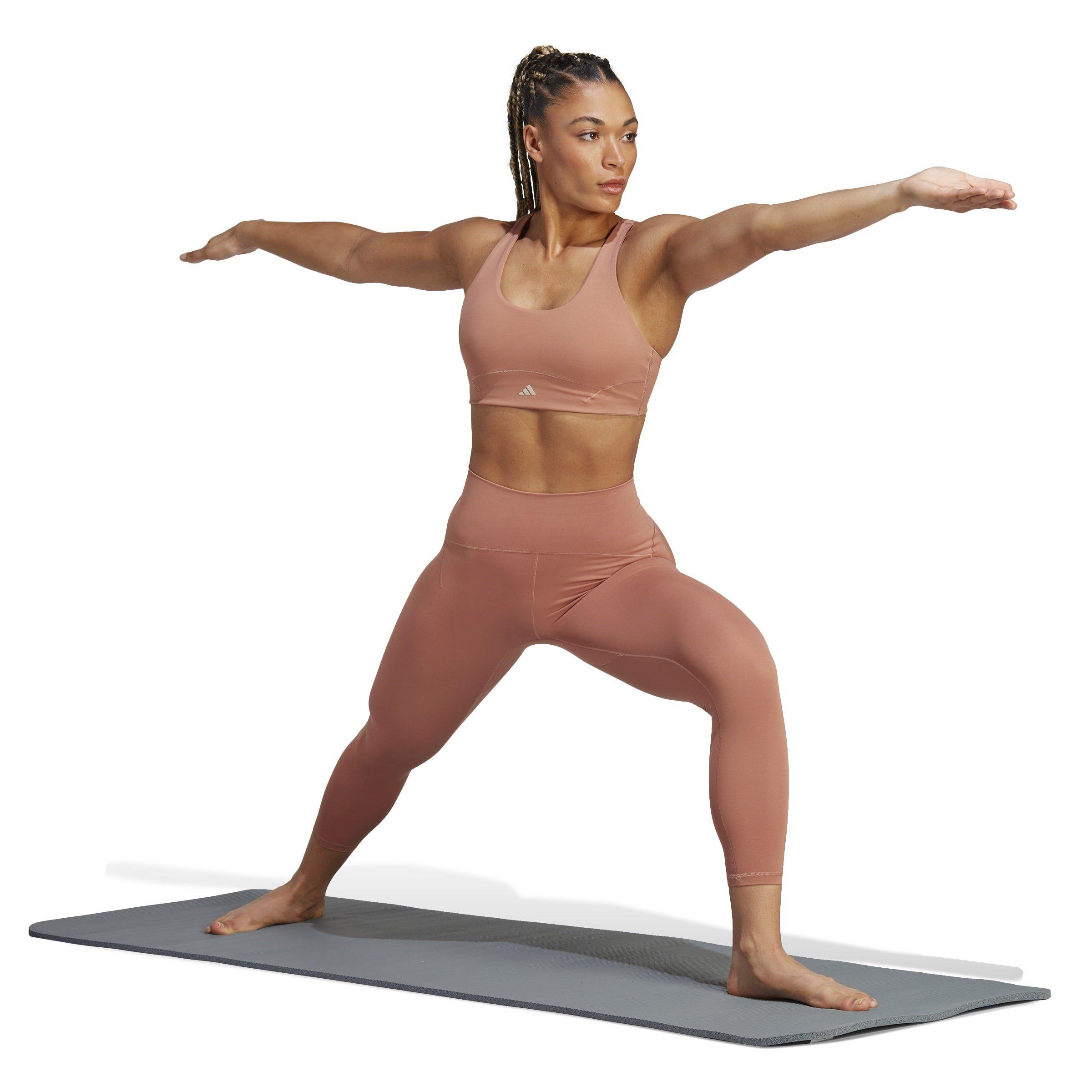 Clay Strata - adidas - Coreflow Luxe Studio Medium-Support Bra Womens - 5