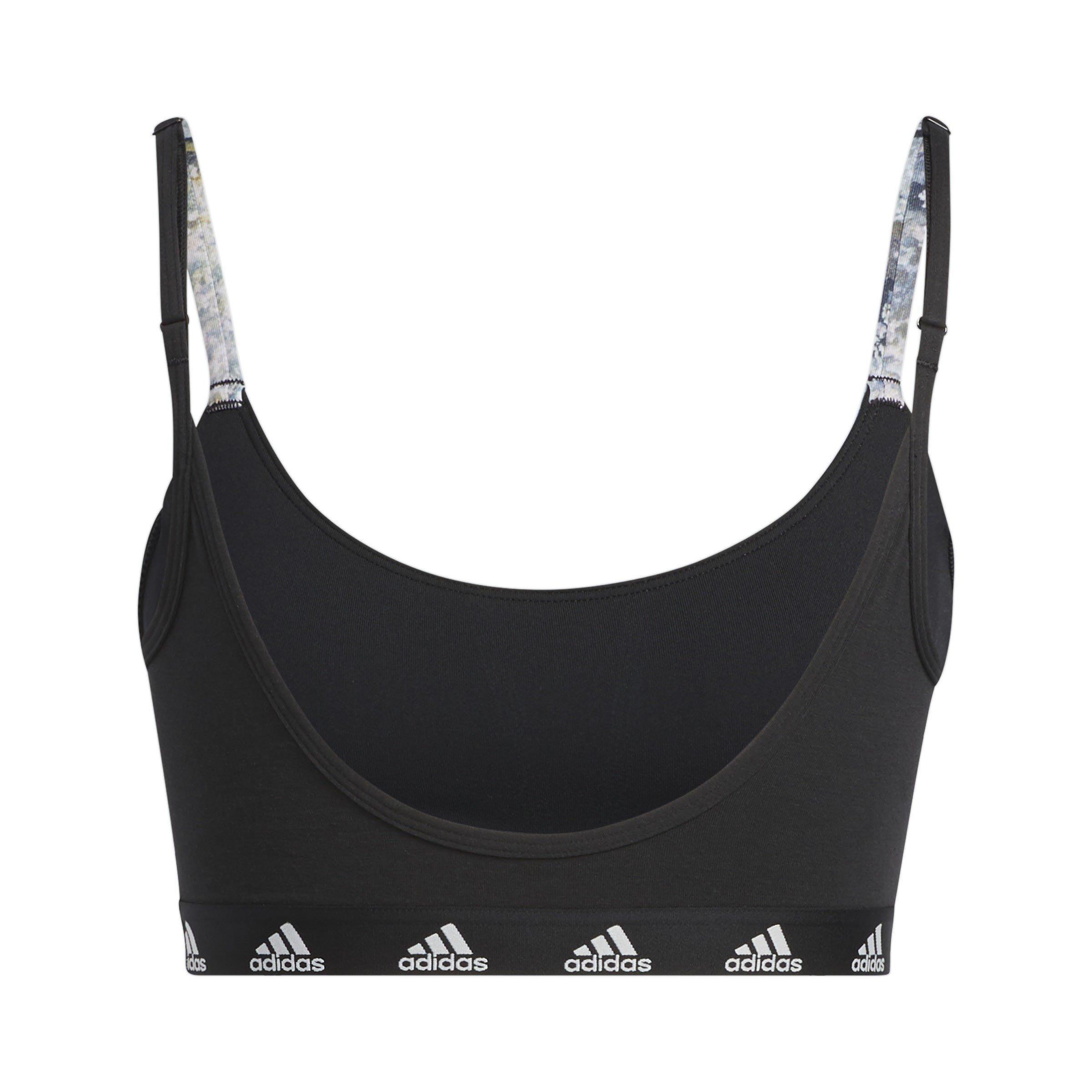 Schwarz - adidas - Pureb Long-Sleeve Low Impact Sports Bra - 2