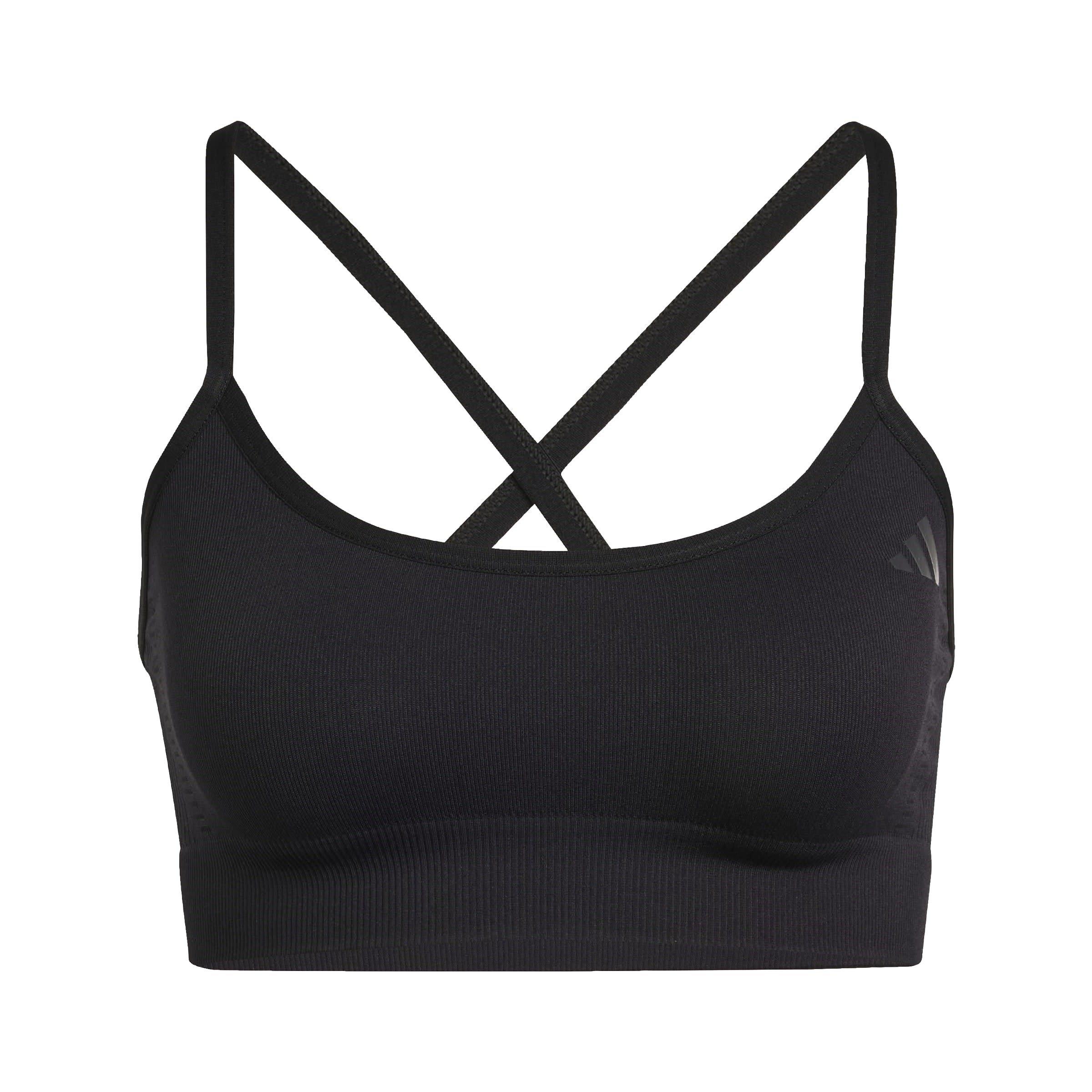 Black - adidas - Women's Sleeveless Low Impact Sports Bra - 1