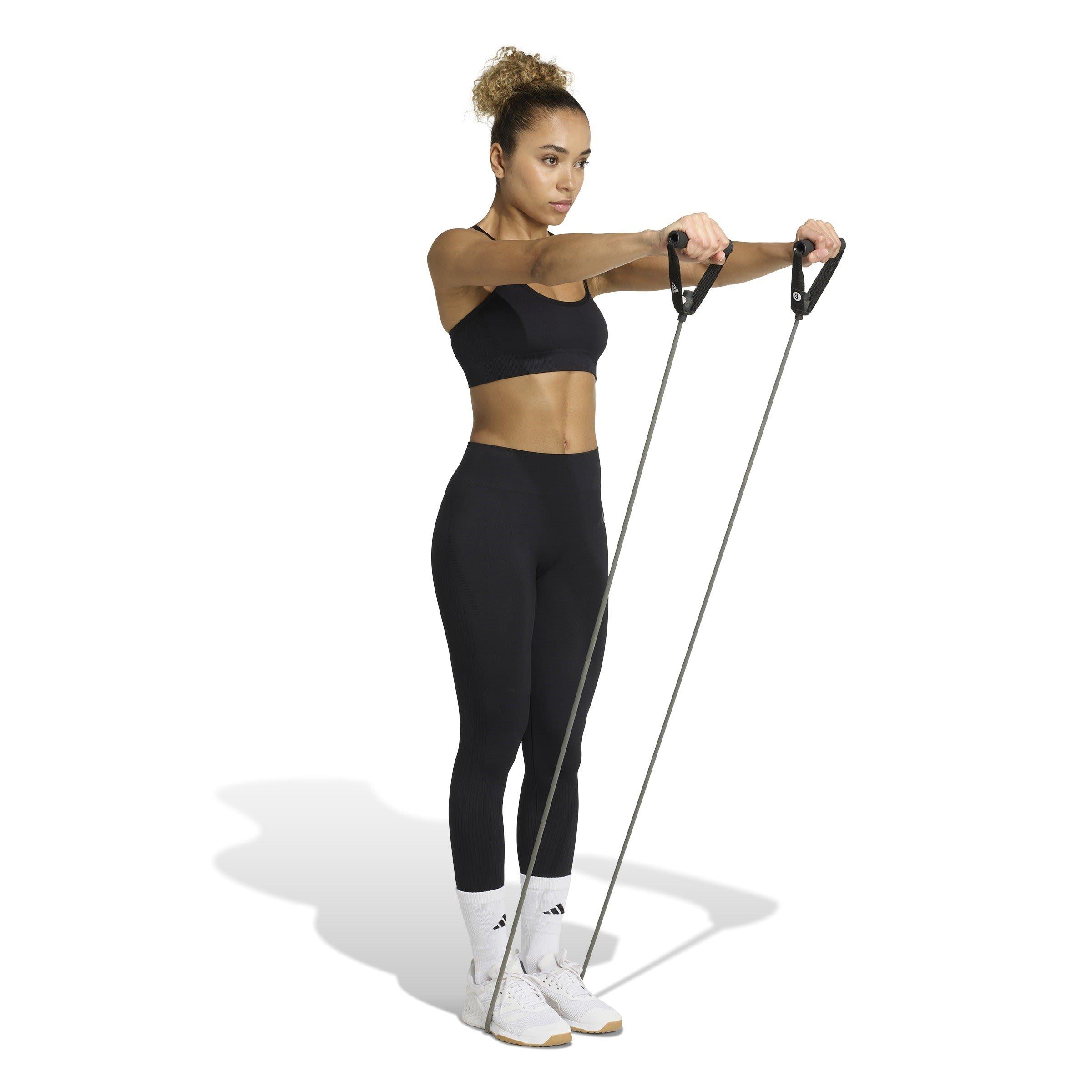 Black - adidas - Sleeveless Low Impact Sports Bra - 7