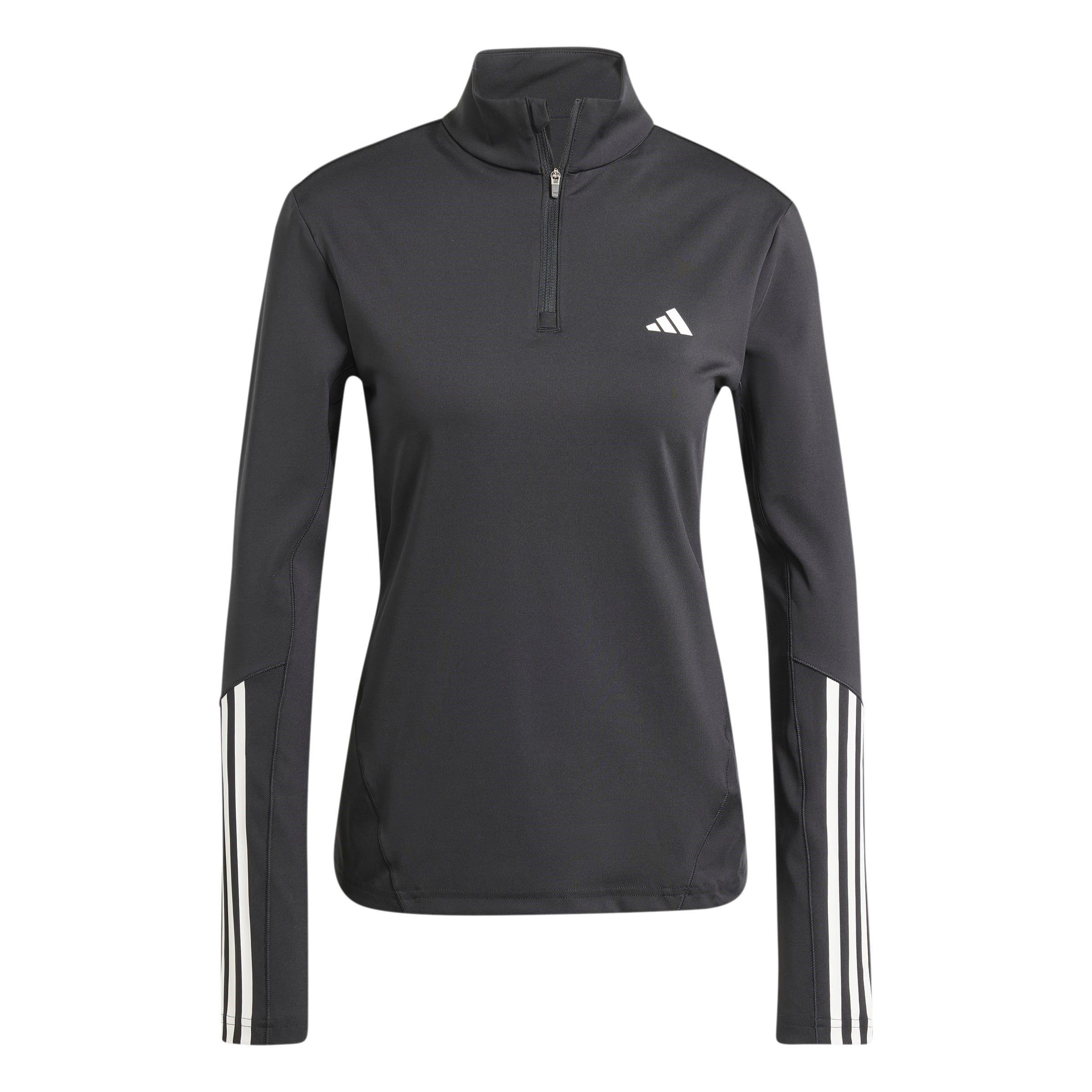 Crna - adidas - Women's Long-Sleeve Performance Gym Top - 1