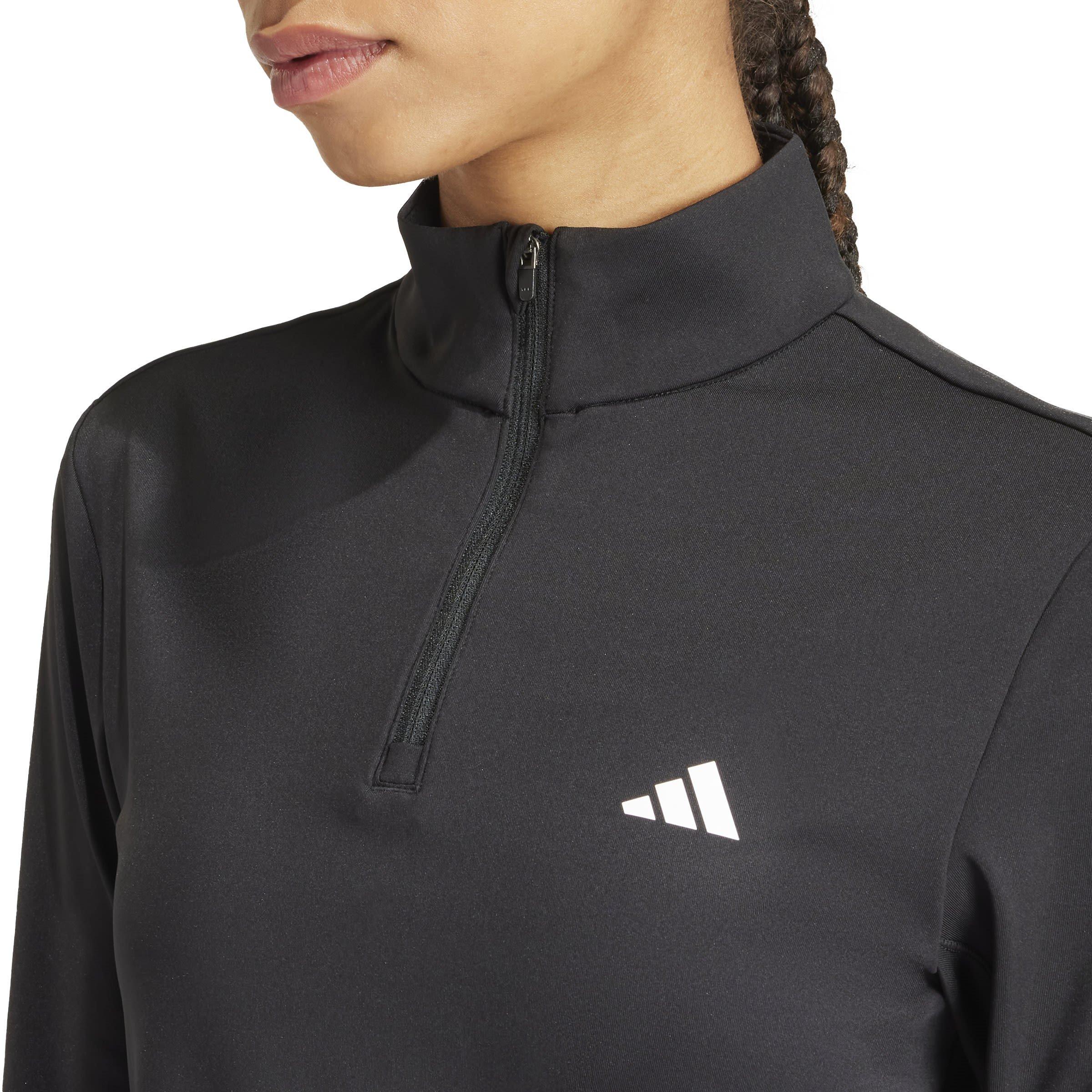Black - adidas - Long-Sleeve Performance Gym Top - 5