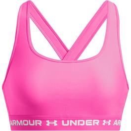 Under Armour Armour Crossback Mid Bra Medium Impact Sports Womens