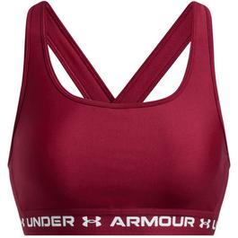 Under Armour Armour Crossback Mid Bra Medium Impact Sports Womens