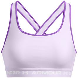 Under Armour Armour Crossback Mid Bra Medium Impact Sports Womens