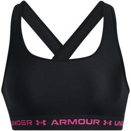 Under Armour Armour Crossback Mid Bra Medium Impact Sports Womens