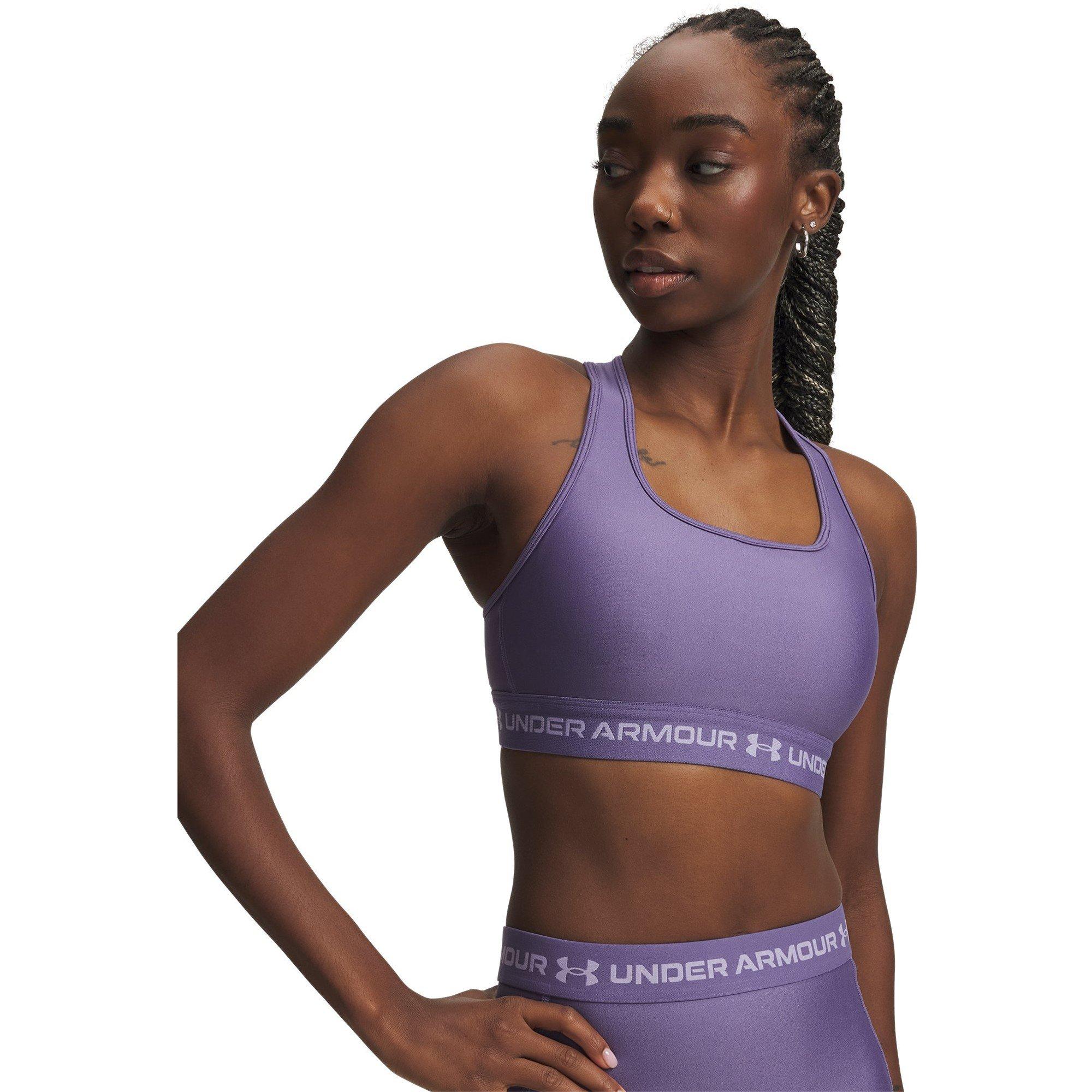 Under Armour Women's Crossback Medium Impact Sports Bra - Purple Luxe - 8 (XS)