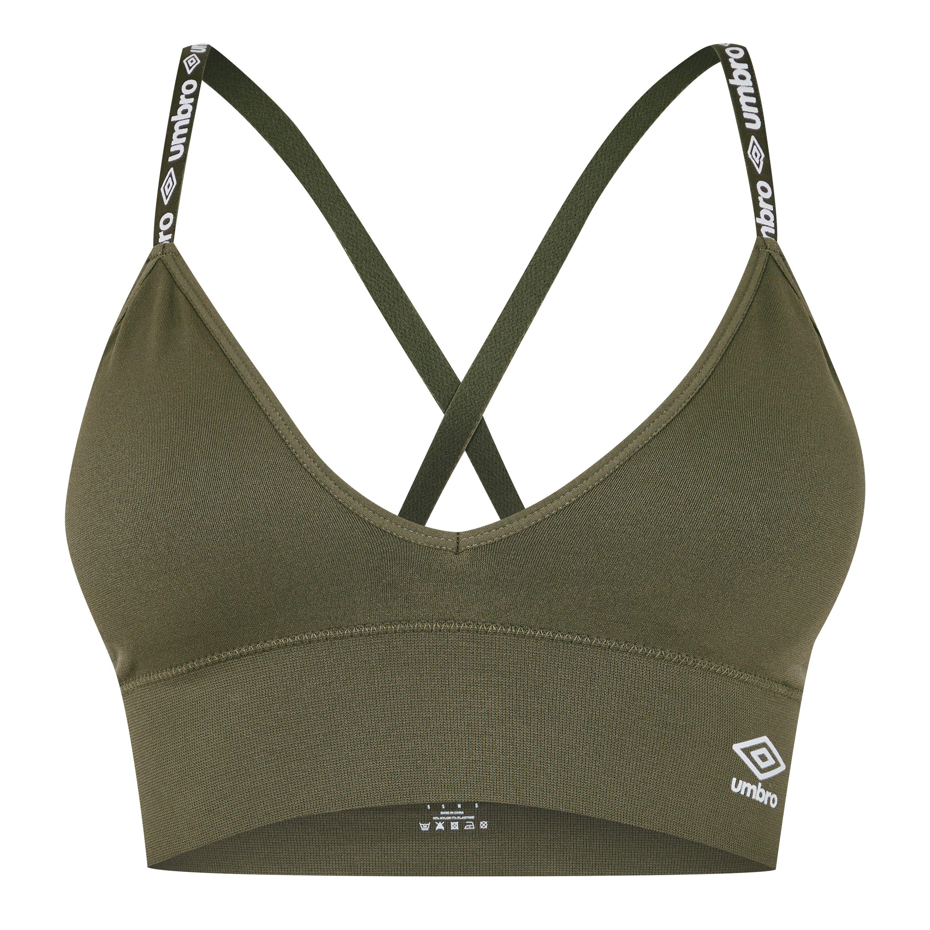 Khaki - Umbro - Women's Lucy Medium Impact Sports Bra - 2