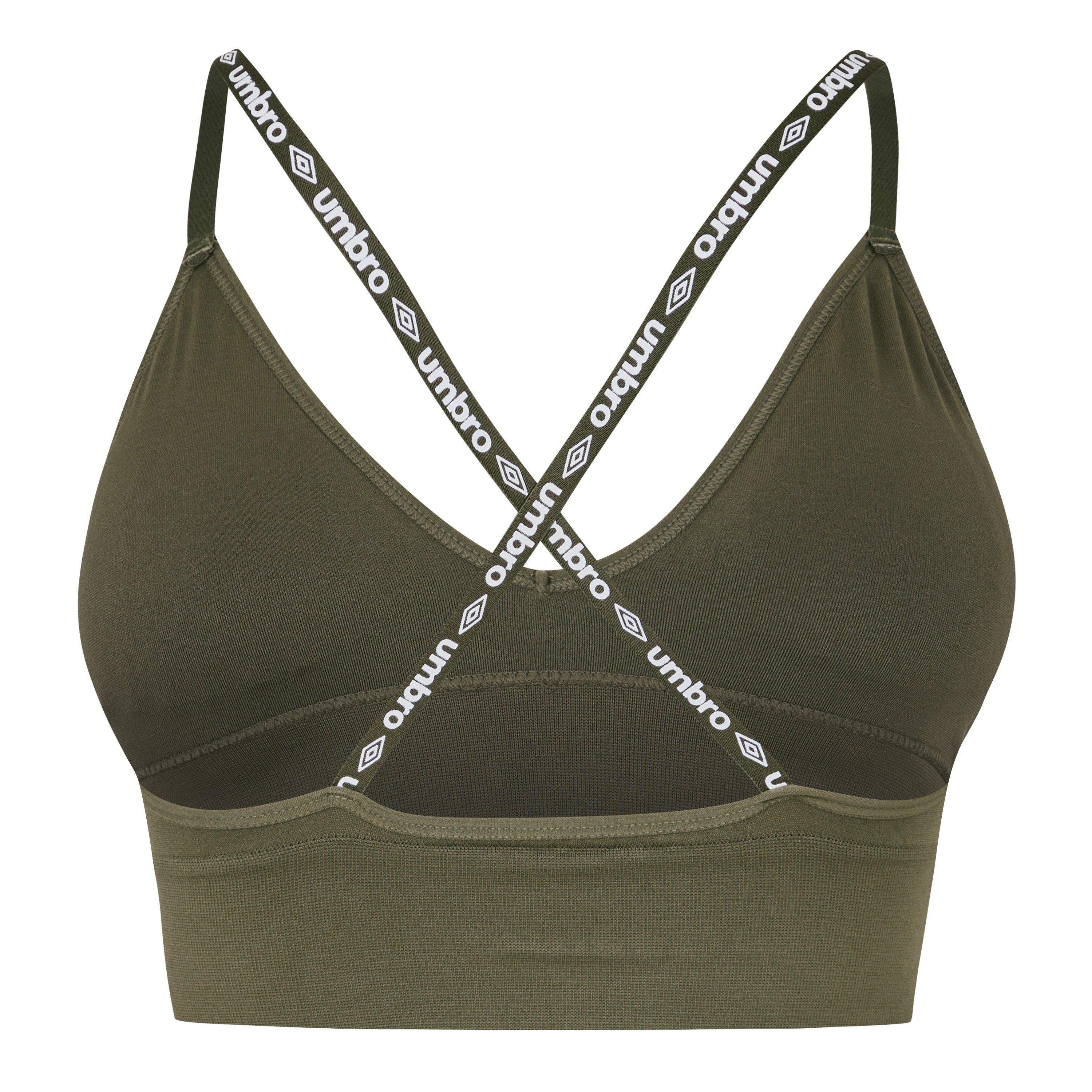 Khaki - Umbro - Women's Lucy Medium Impact Sports Bra - 3