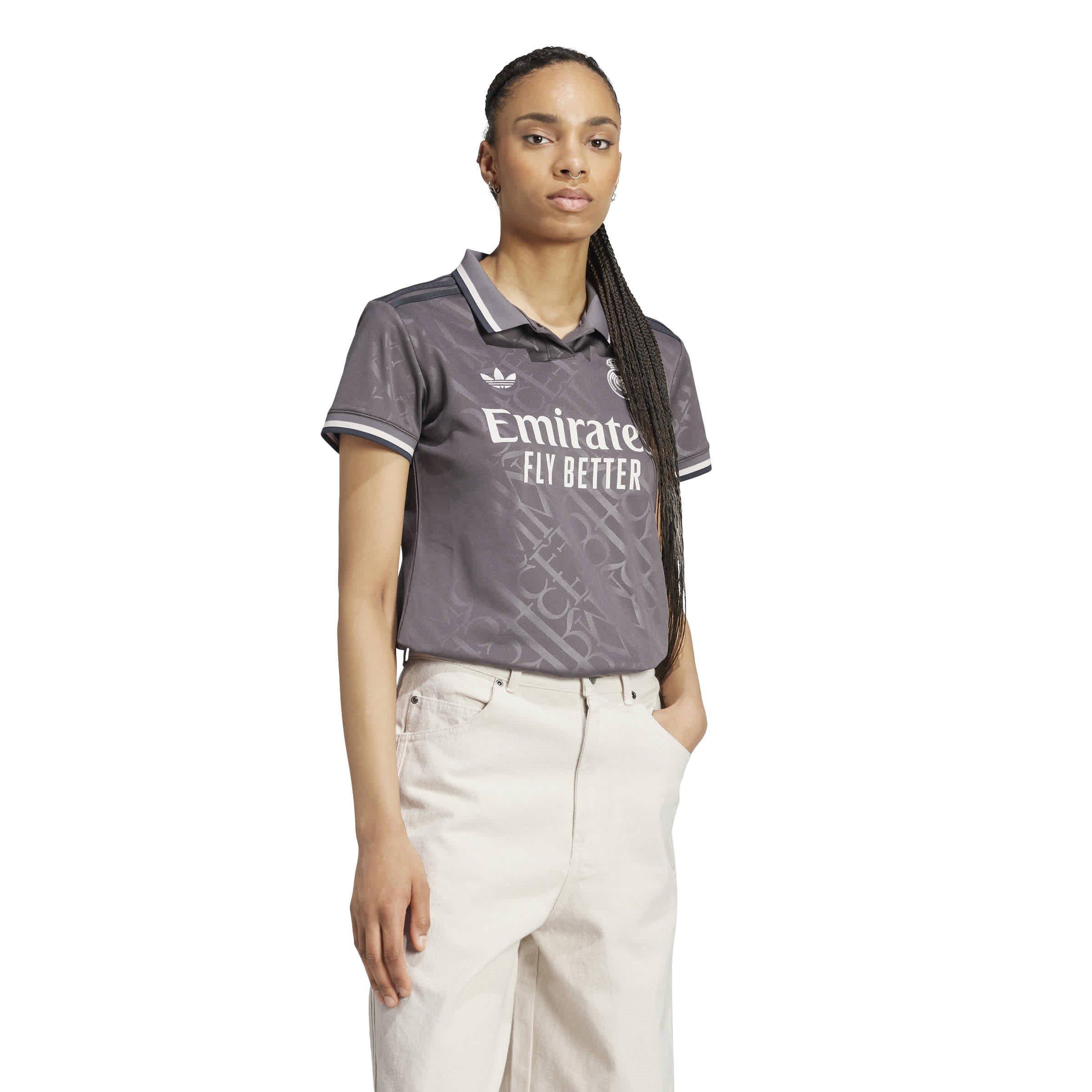 Charcoal - adidas - Real 3 Jsy W T-Shirt Womens - 5