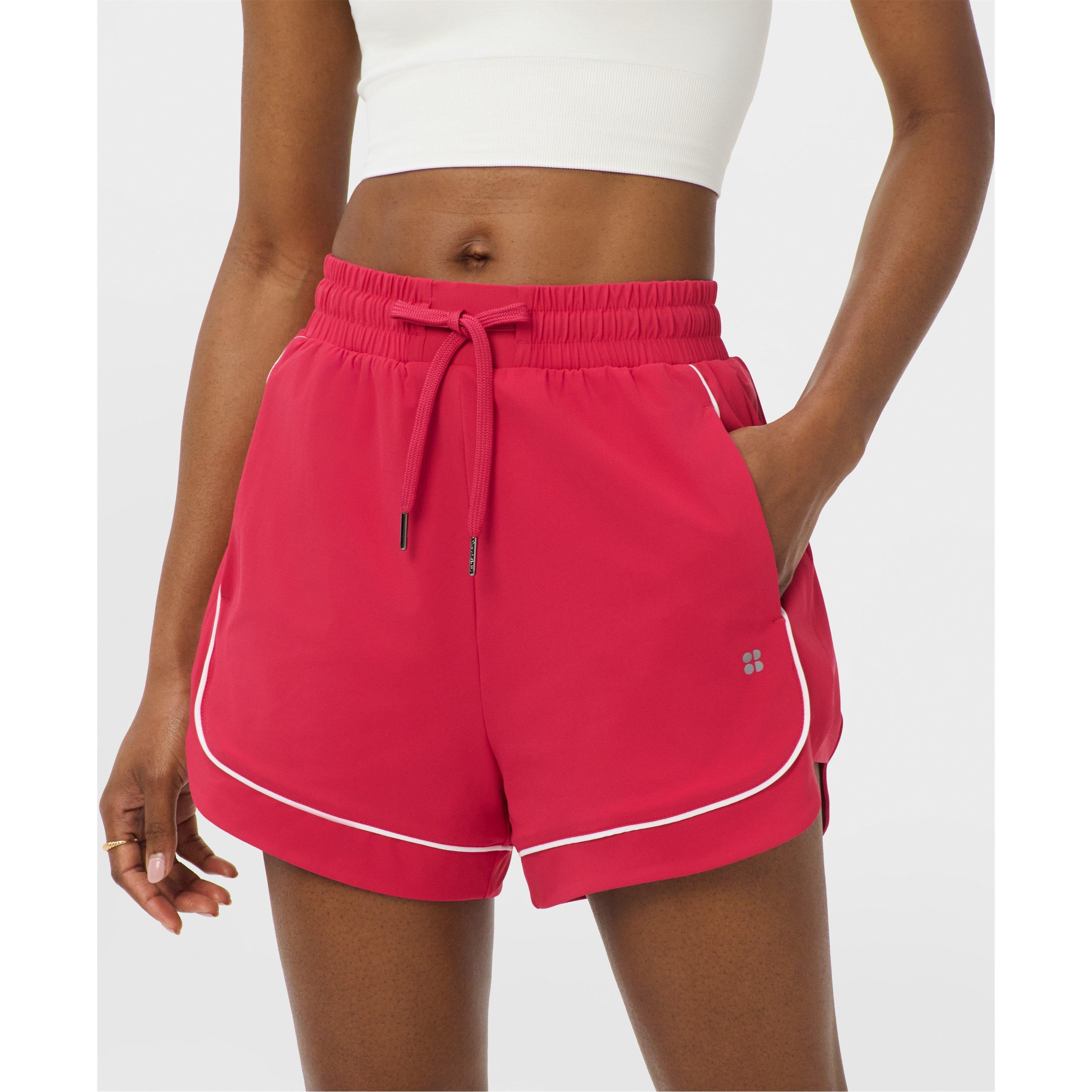 Crimson Red - Sweaty Betty - Women's Gym Shorts - 3
