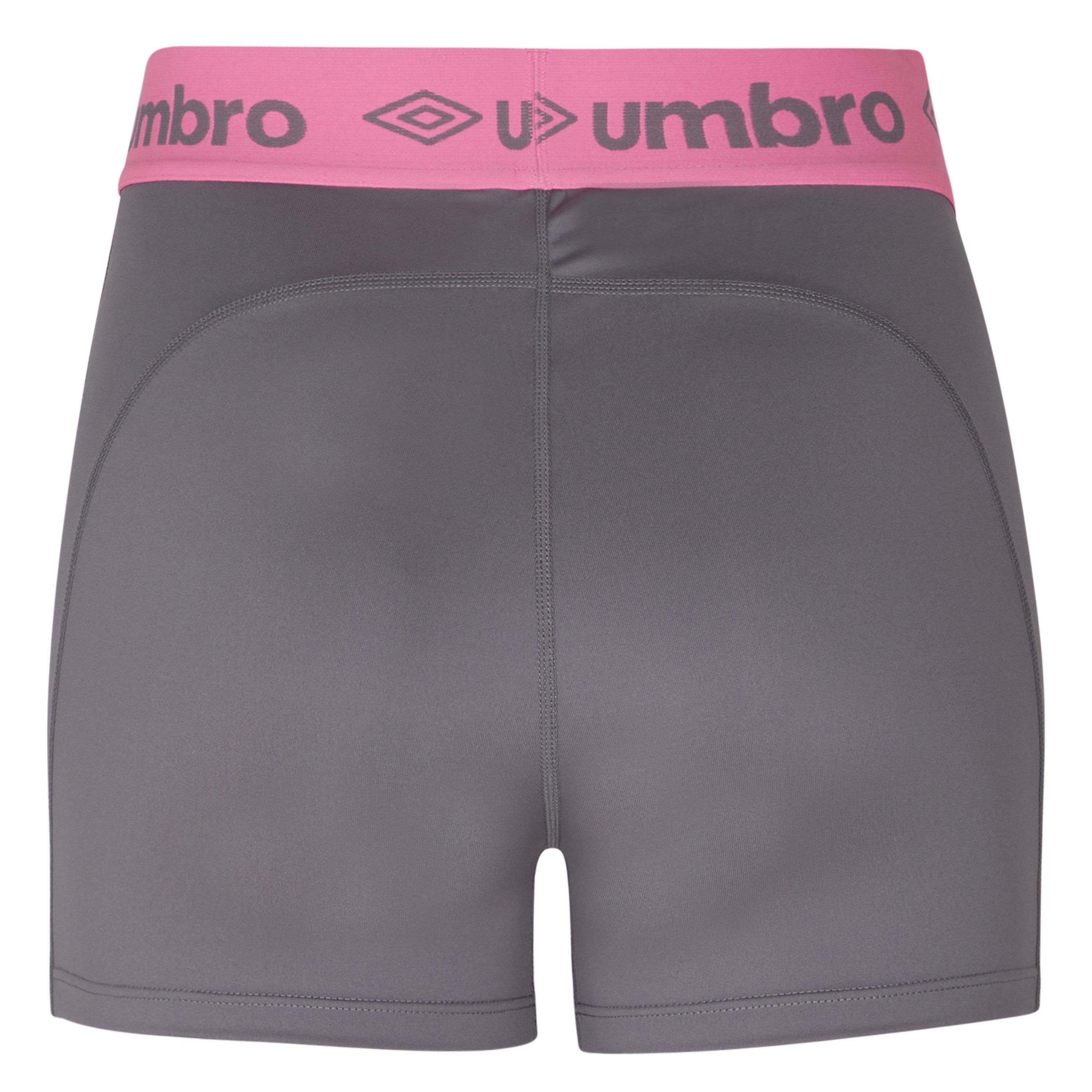 Grey/Pink - Umbro - Performance Gym Shorts - 2