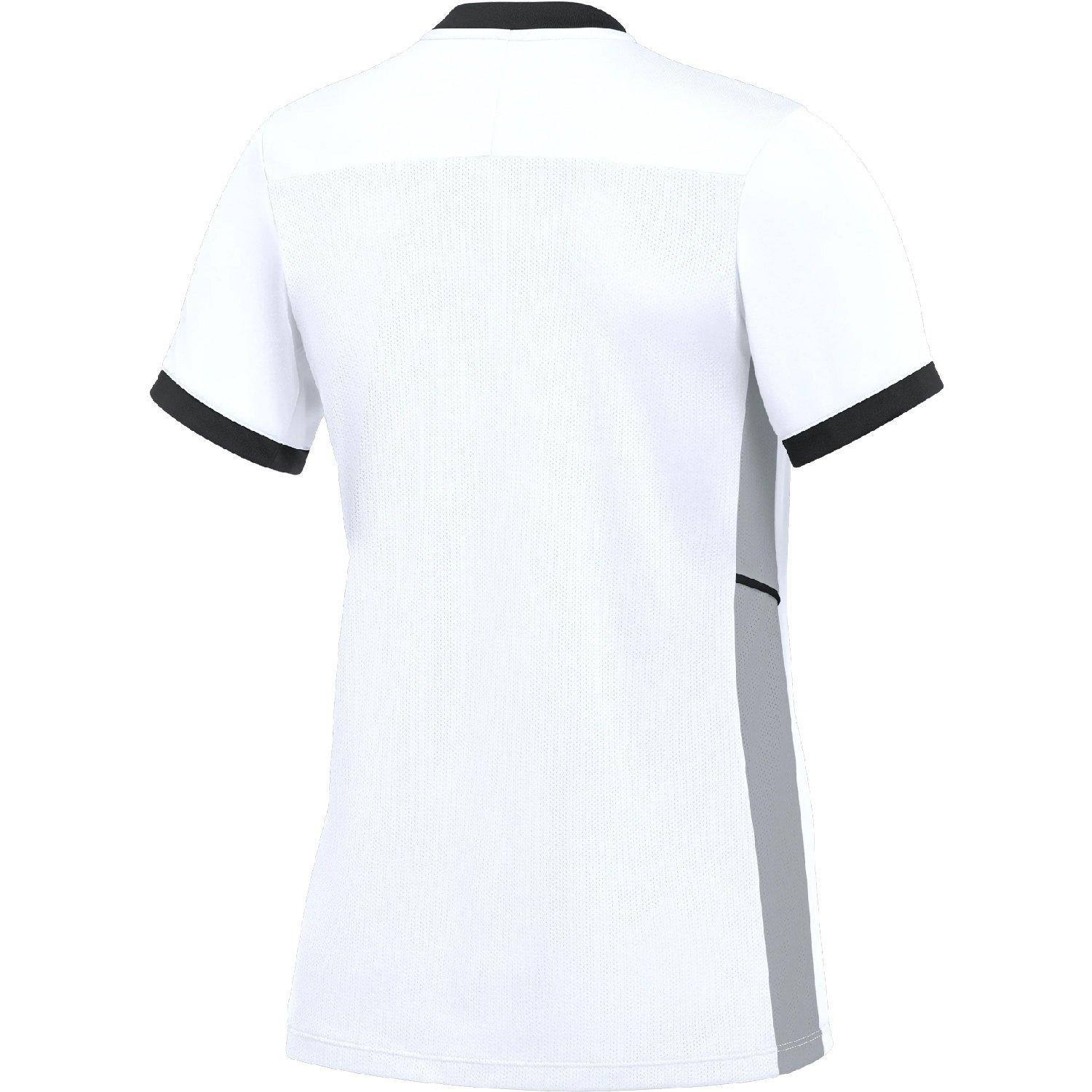 White - Nike - Women's Academy 25 Crew-Neck Short-Sleeve Slim-Fit Drill Top - 2