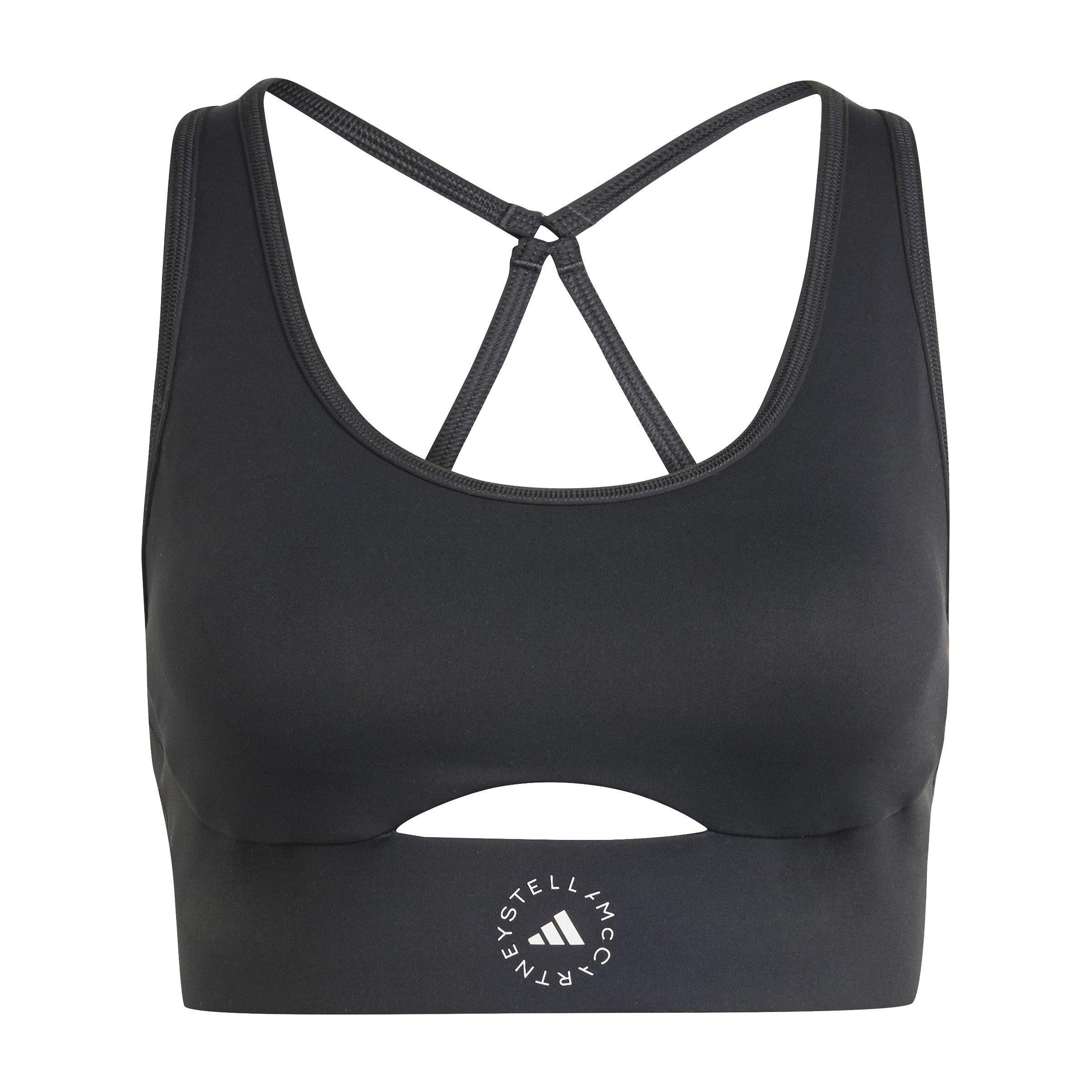 black - adidas by Stella McCartney - Truestrength Yoga Sports Bra - 6