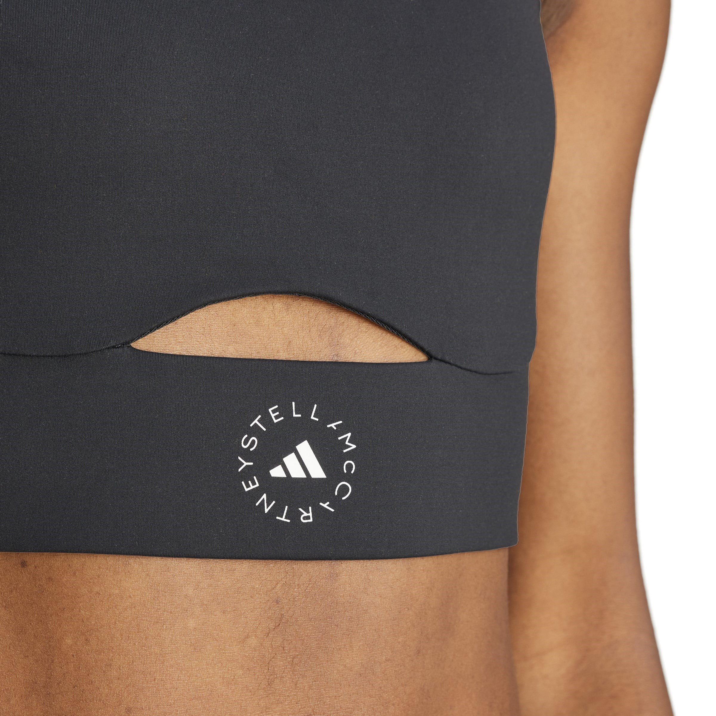 black - adidas by Stella McCartney - Truestrength Yoga Sports Bra - 5