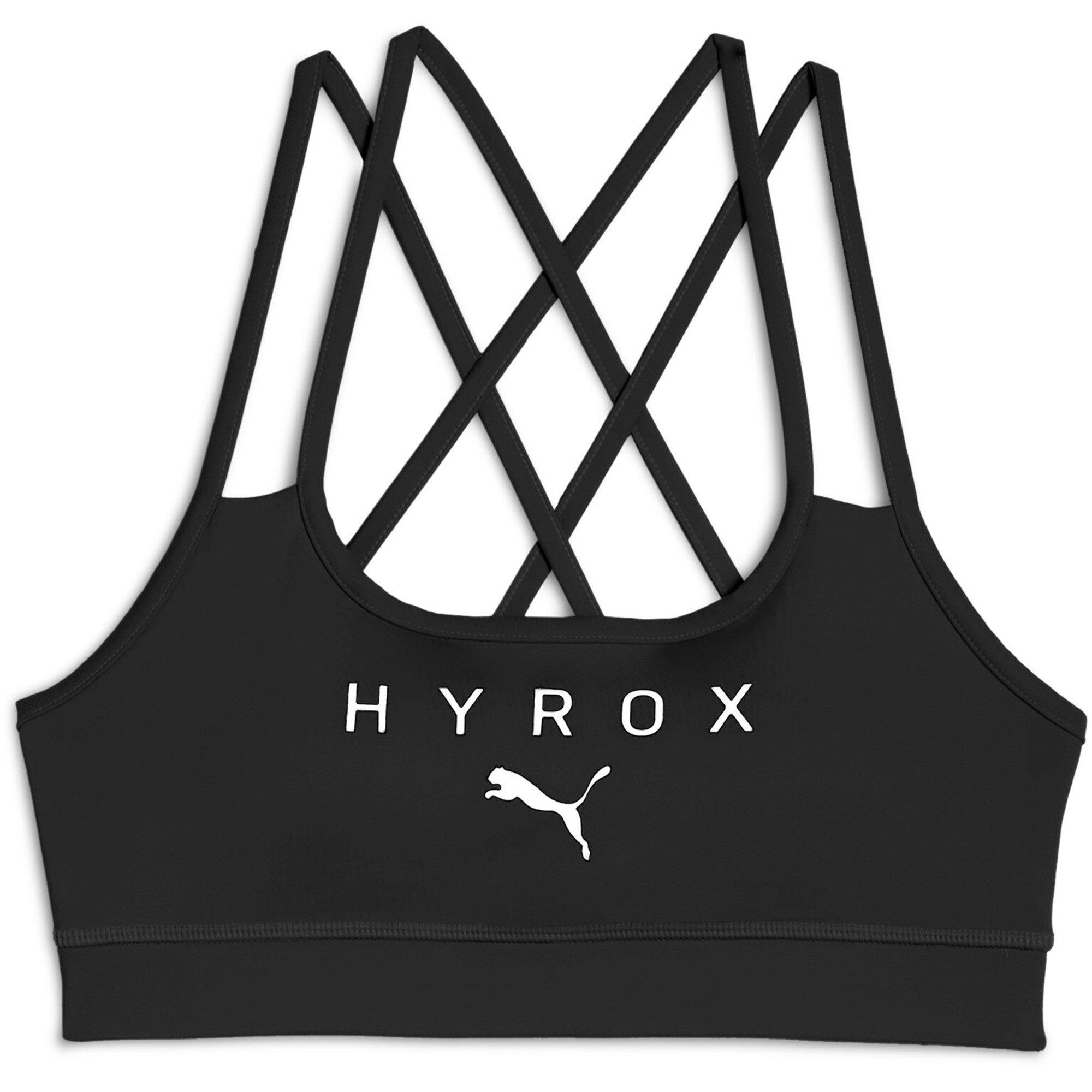 Puma Women's Hyrox Move Strappy Bra - Black - 16 (XL)