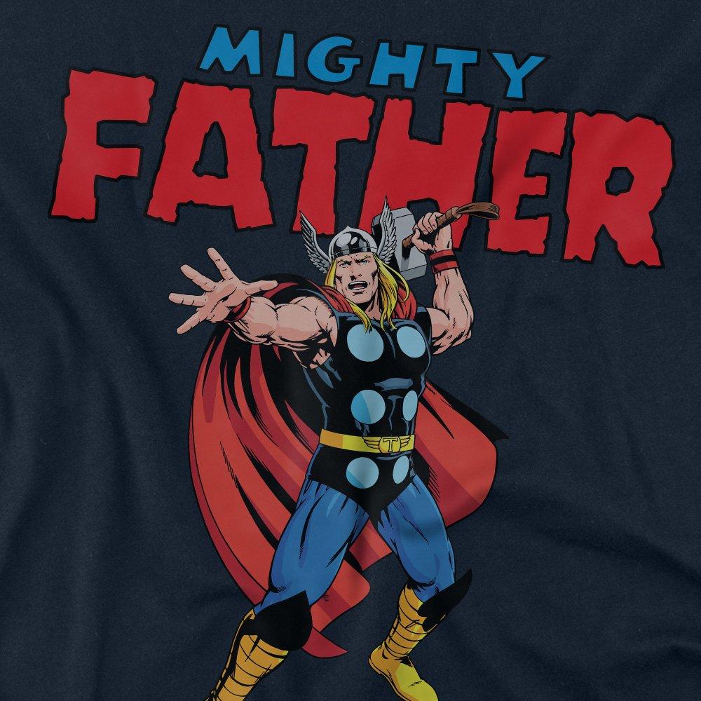 Navy - Marvel - Thor Fathers Day Mighty Father Long Sleeve T-Shir - 2