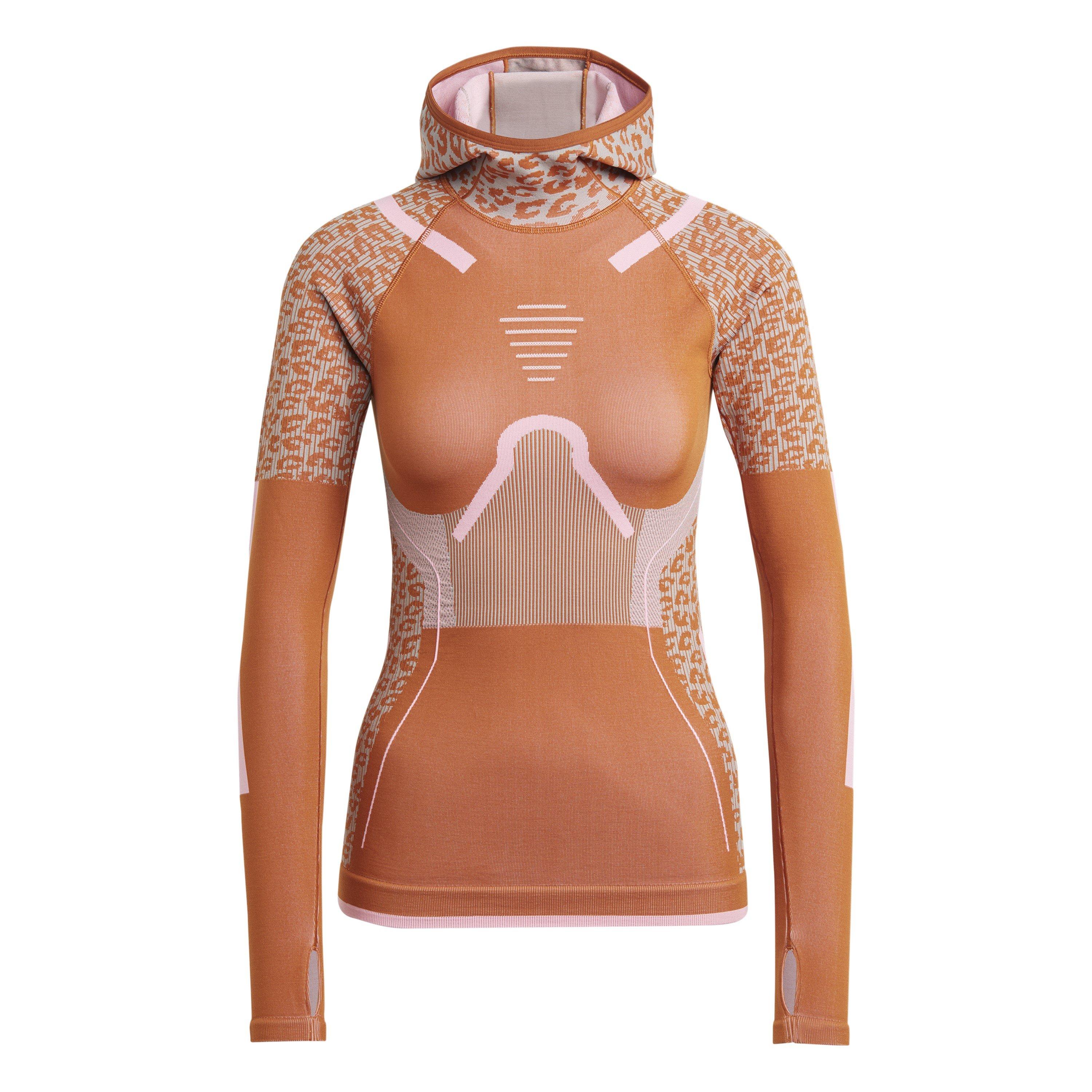 Adidas Women's Long Sleeve Performance Hoodie - Brown - 8 (XS)