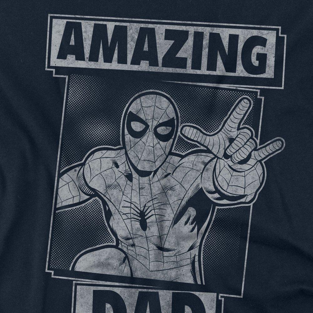 Navy - Marvel - SpiderMan Fathers Day Amazing Dad Mono Long Sleev - 2