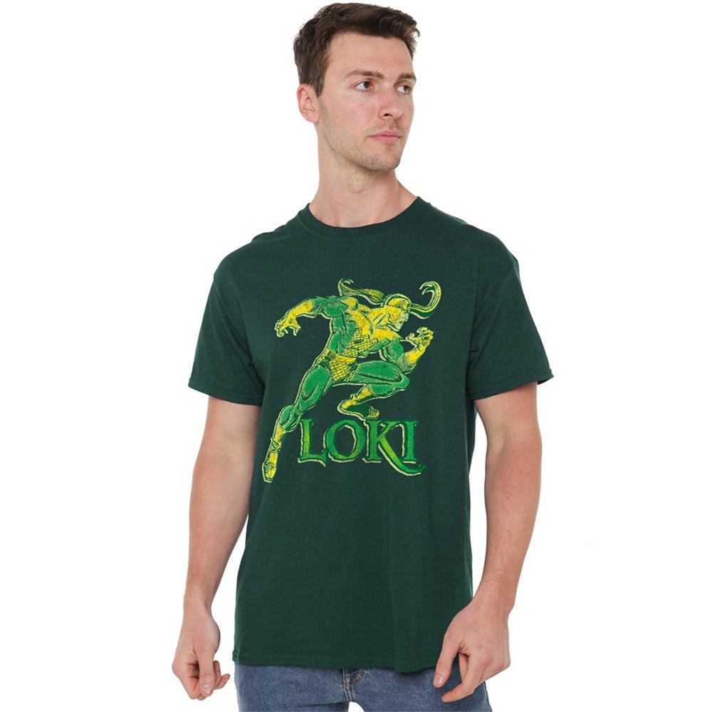 Green - Marvel - Mischievous Loki Mens T-Shirt Green - 1