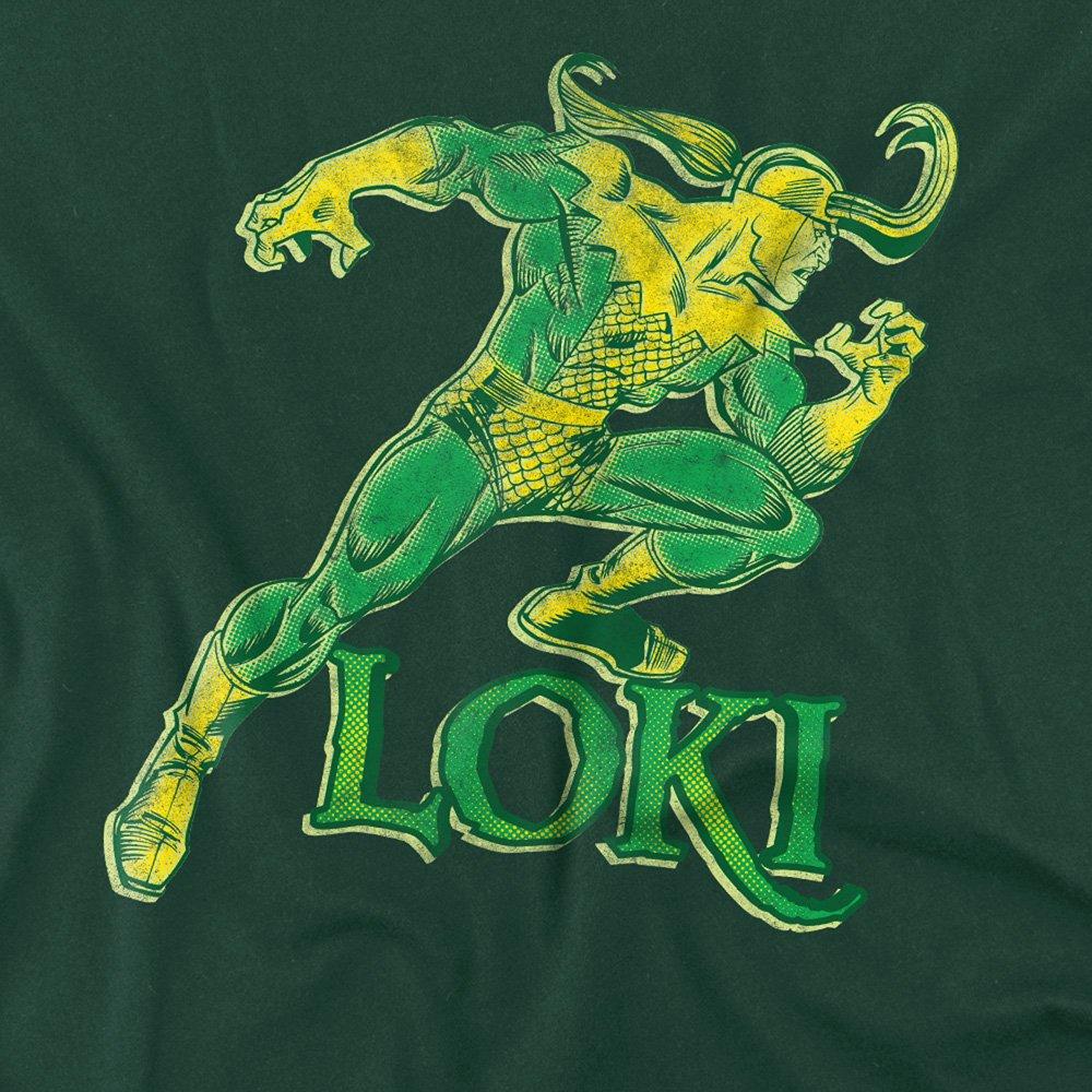 Green - Marvel - Mischievous Loki Mens T-Shirt Green - 2