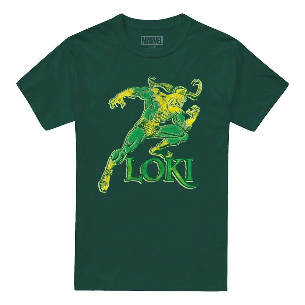 Green - Marvel - Mischievous Loki Mens T-Shirt Green - 4