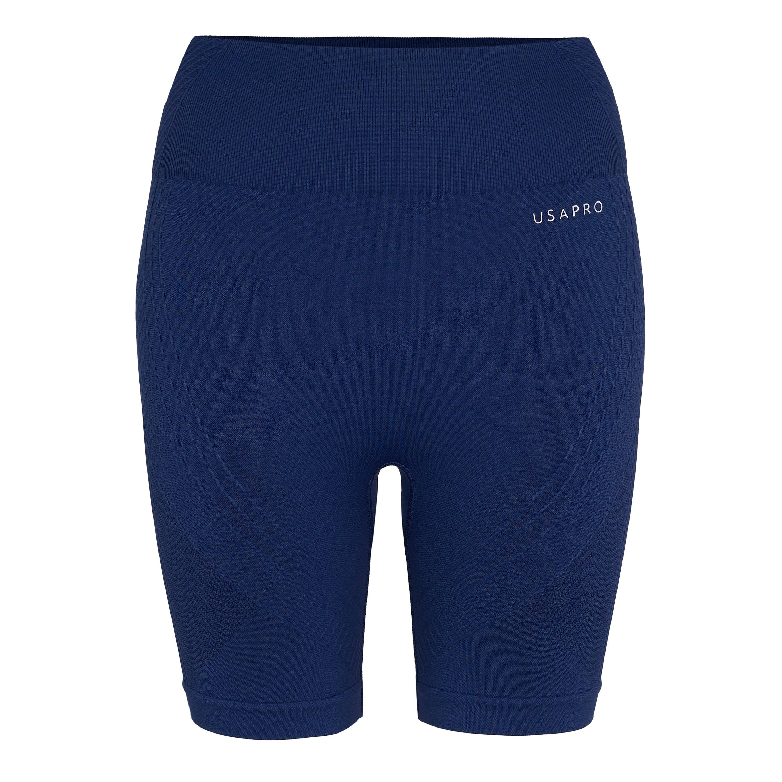 Usa Pro Women's Seamless Longline Cycling Shorts - Navy - 16 (44)