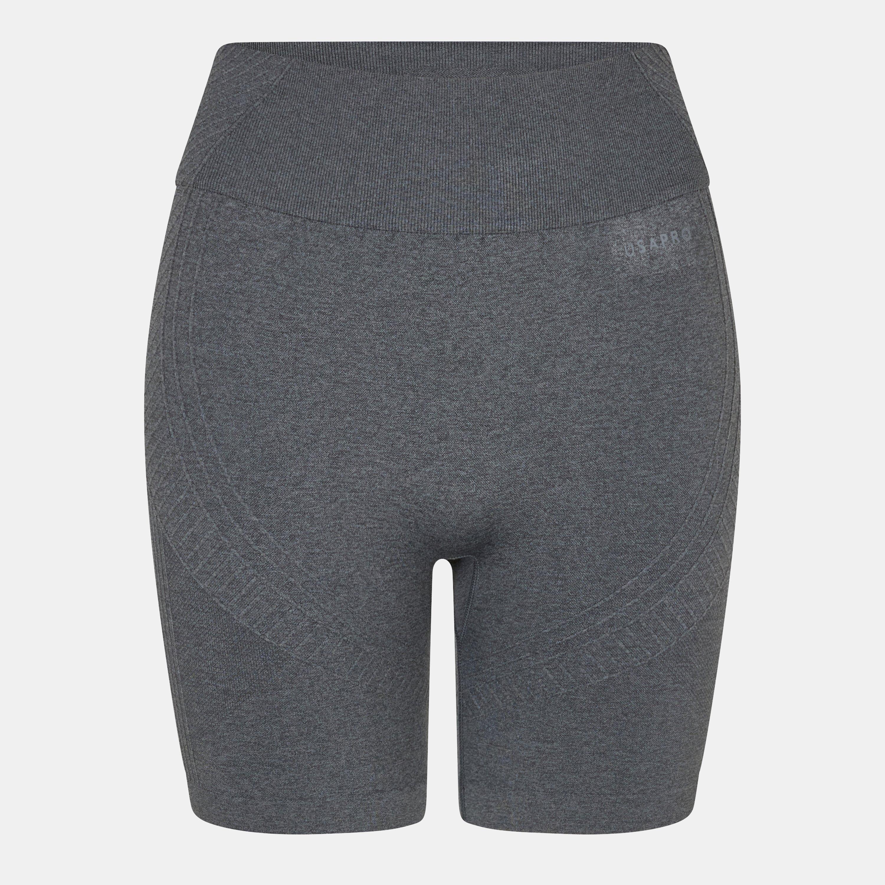 Usa Pro Women's Seamless Longline Cycling Shorts - Charcoal - 16 (44)