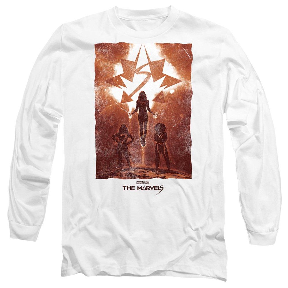 White - Marvel - The Marvels Trio Horizon Long Sleeve T-Shirt Whit - 1
