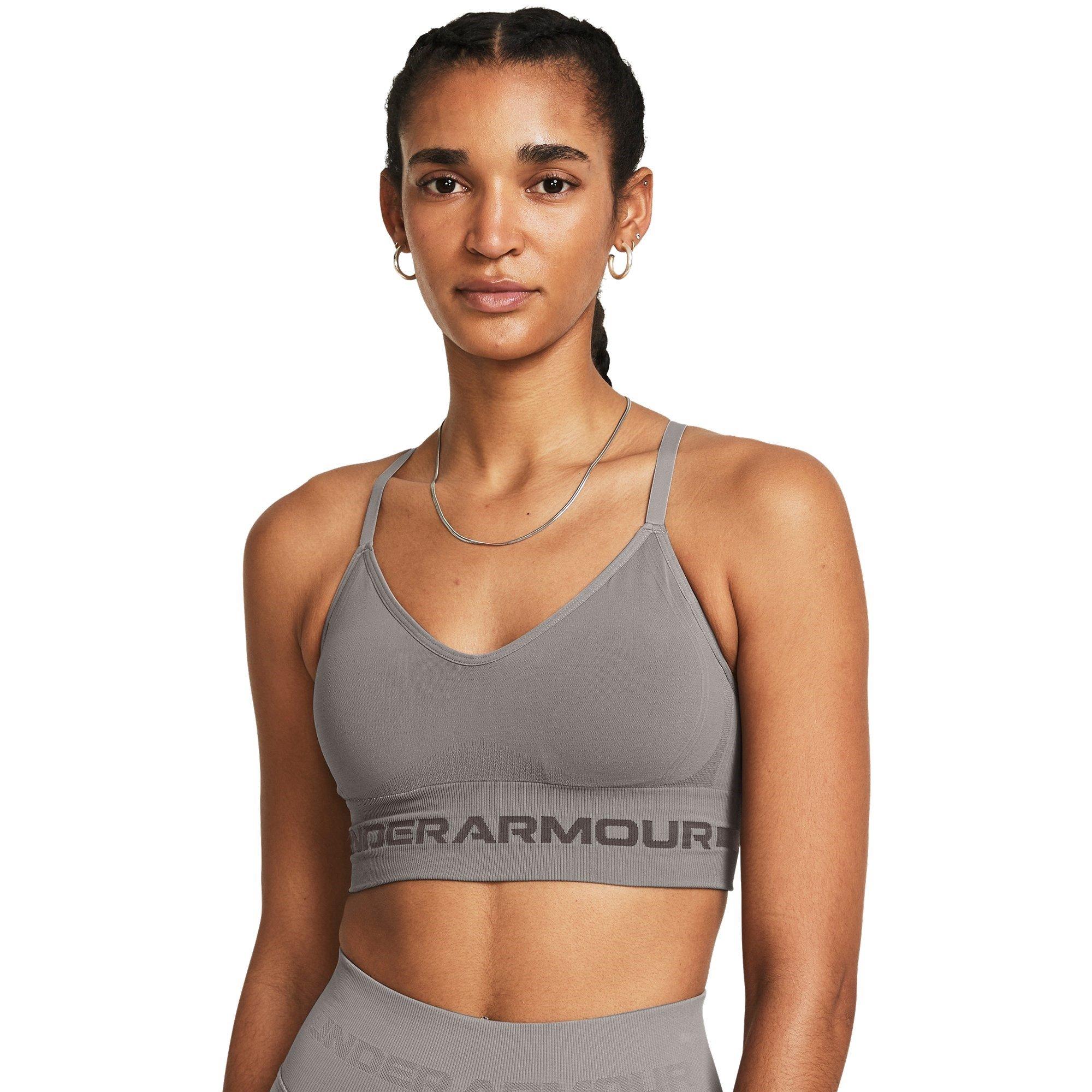 Grises - Under Armour - Seamless Low Impact Longline Sports Bra - 3