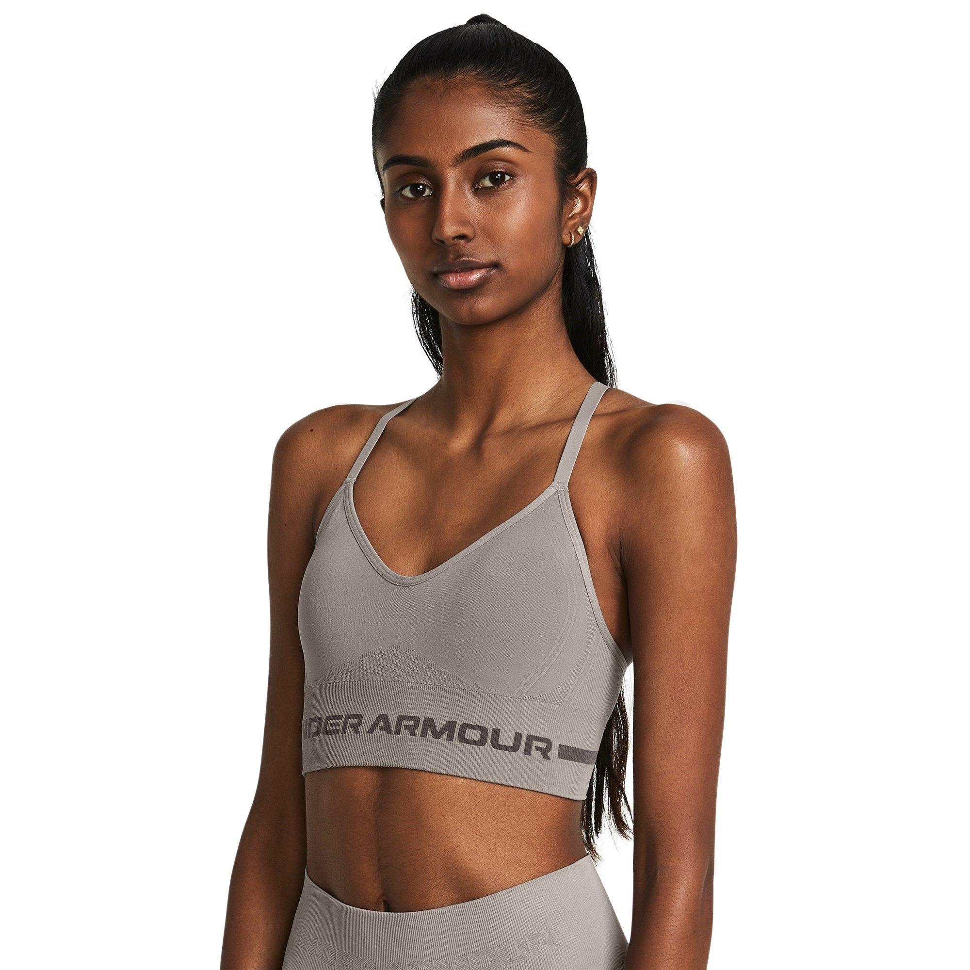 Grises - Under Armour - Seamless Low Impact Longline Sports Bra - 5