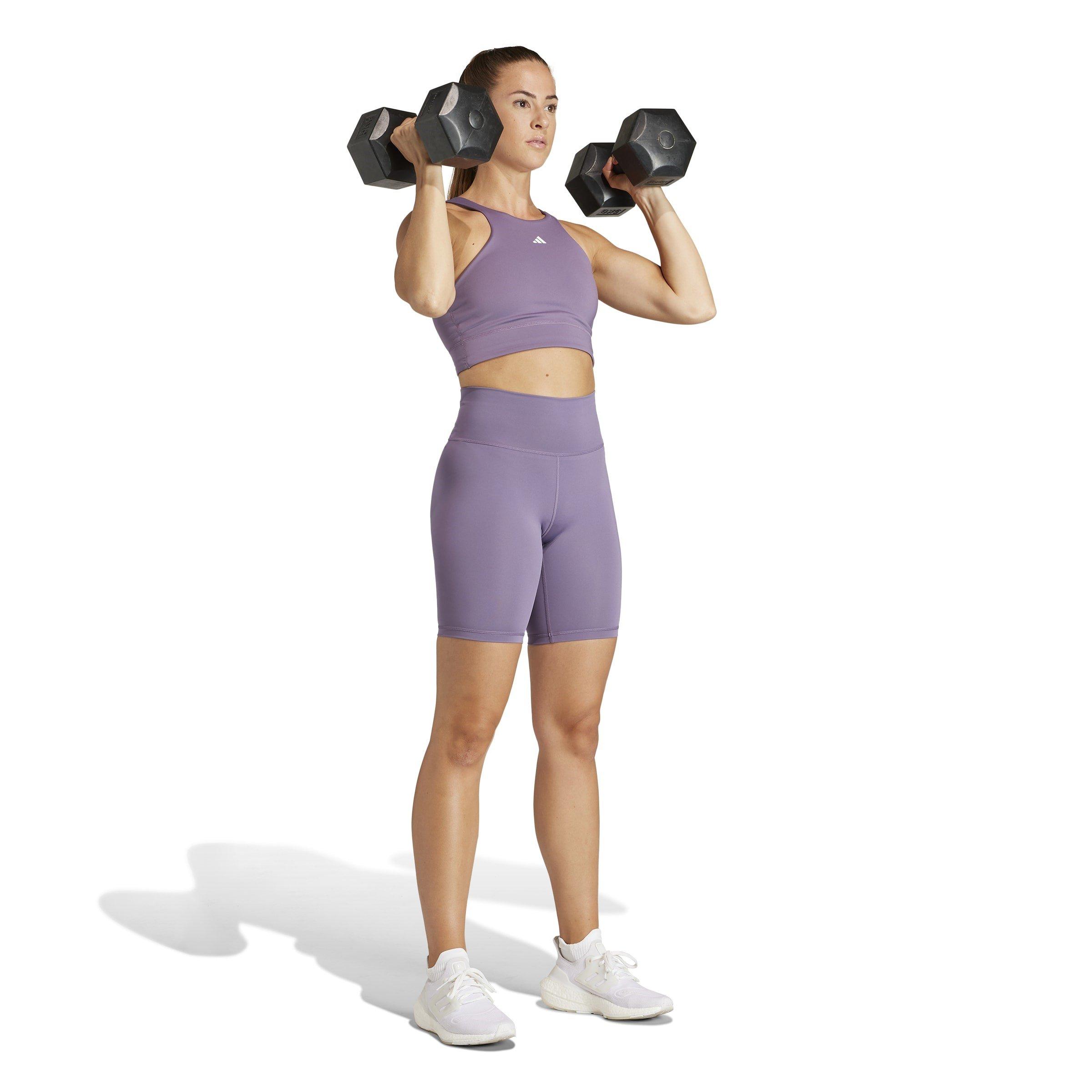 Purple - adidas - Women's Medium Impact Sports Bra - 5