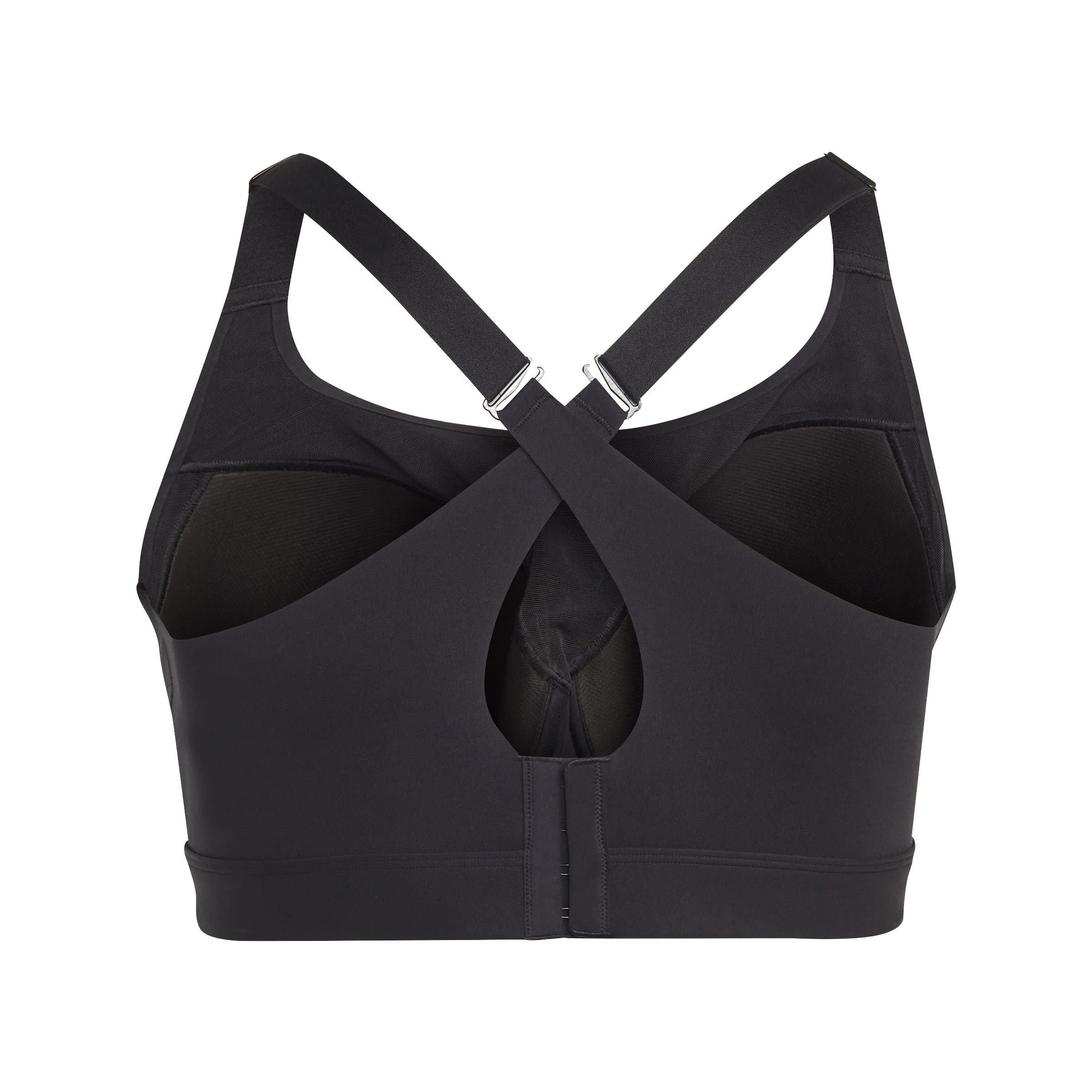Crna - adidas - Tailored Impact Luxe Training High-Support Bra (Plus Size) Womens - 2