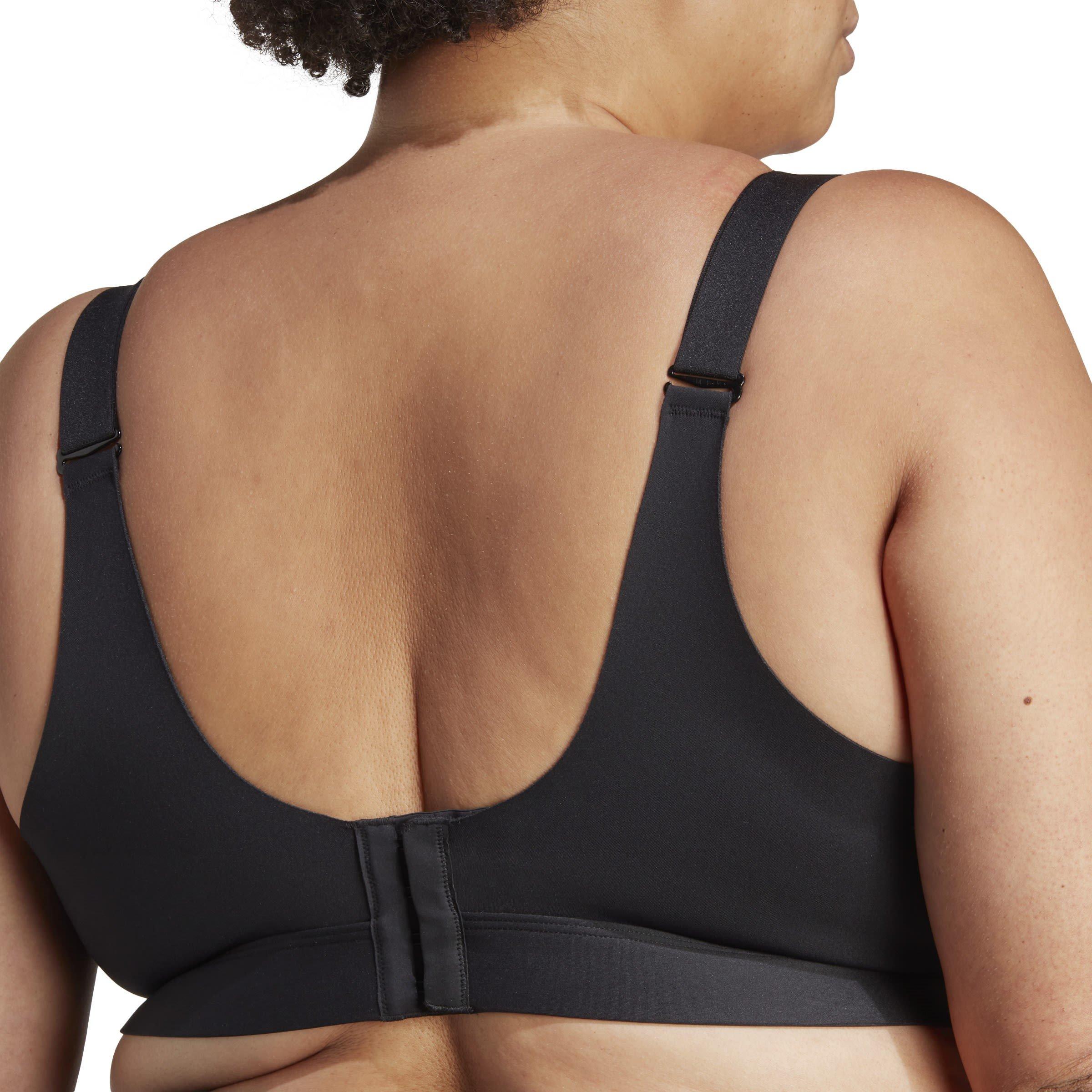 Crna - adidas - Tailored Impact Luxe Training High-Support Bra (Plus Size) Womens - 7