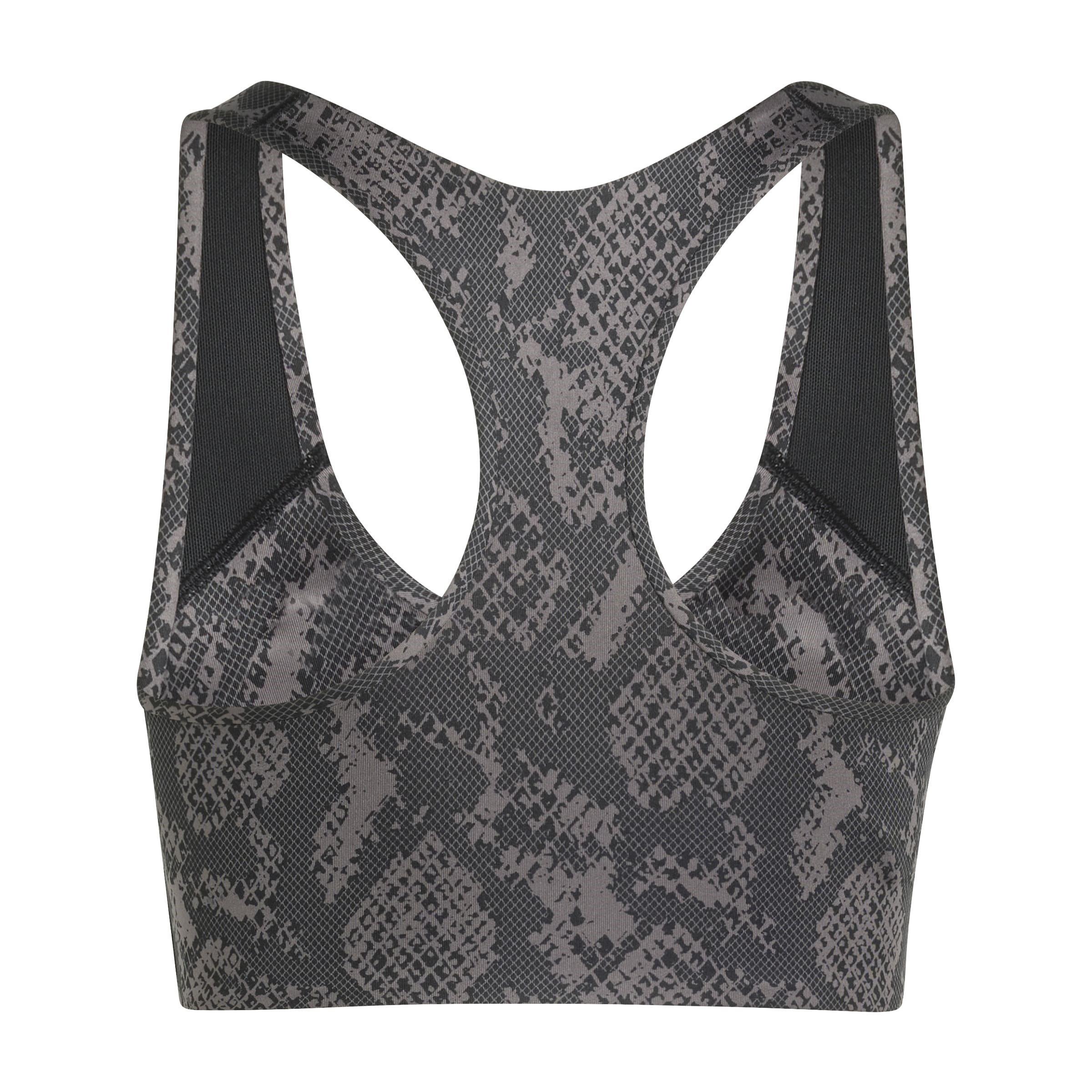 Python Charcoal - adidas by Stella McCartney - Women's Medium Impact Sports Bra - 2