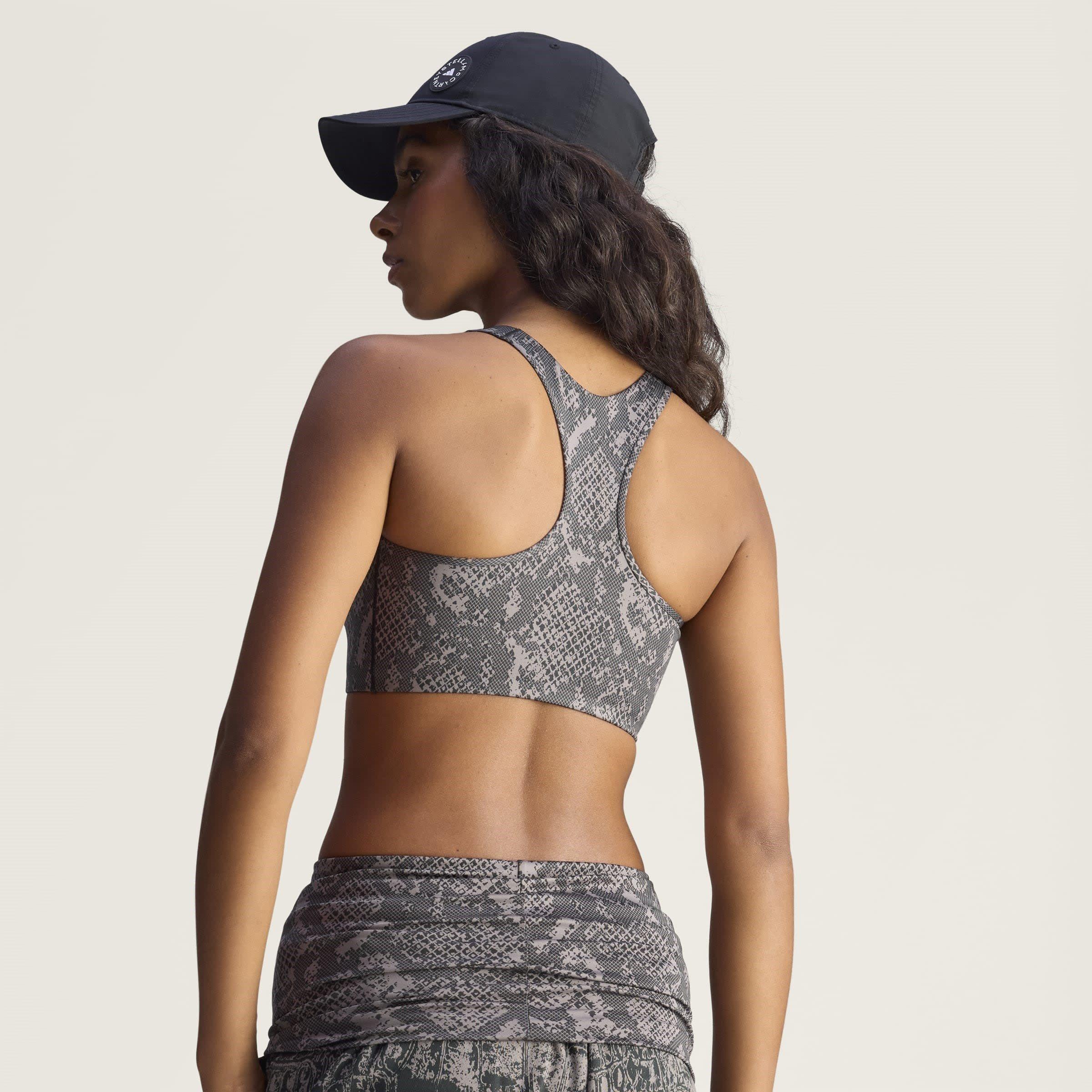 Python Charcoal - adidas by Stella McCartney - Women's Medium Impact Sports Bra - 4