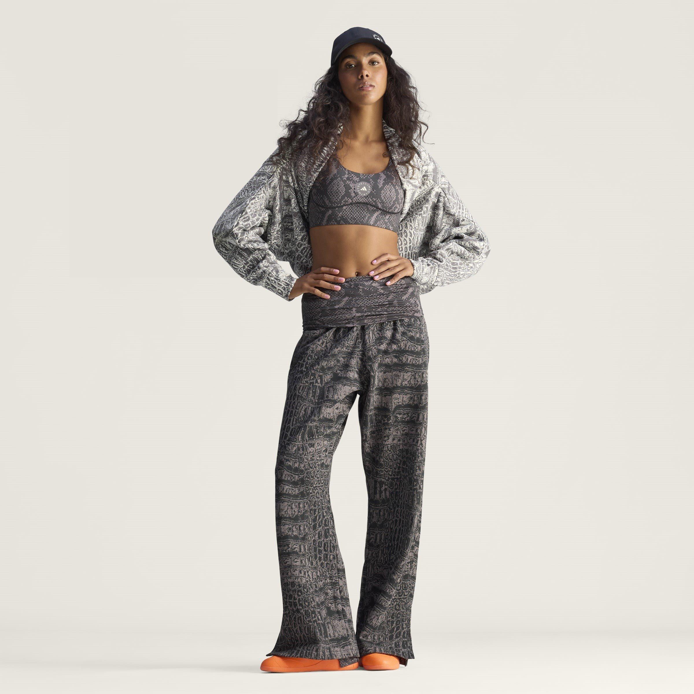 Python Charcoal - adidas by Stella McCartney - Women's Medium Impact Sports Bra - 7