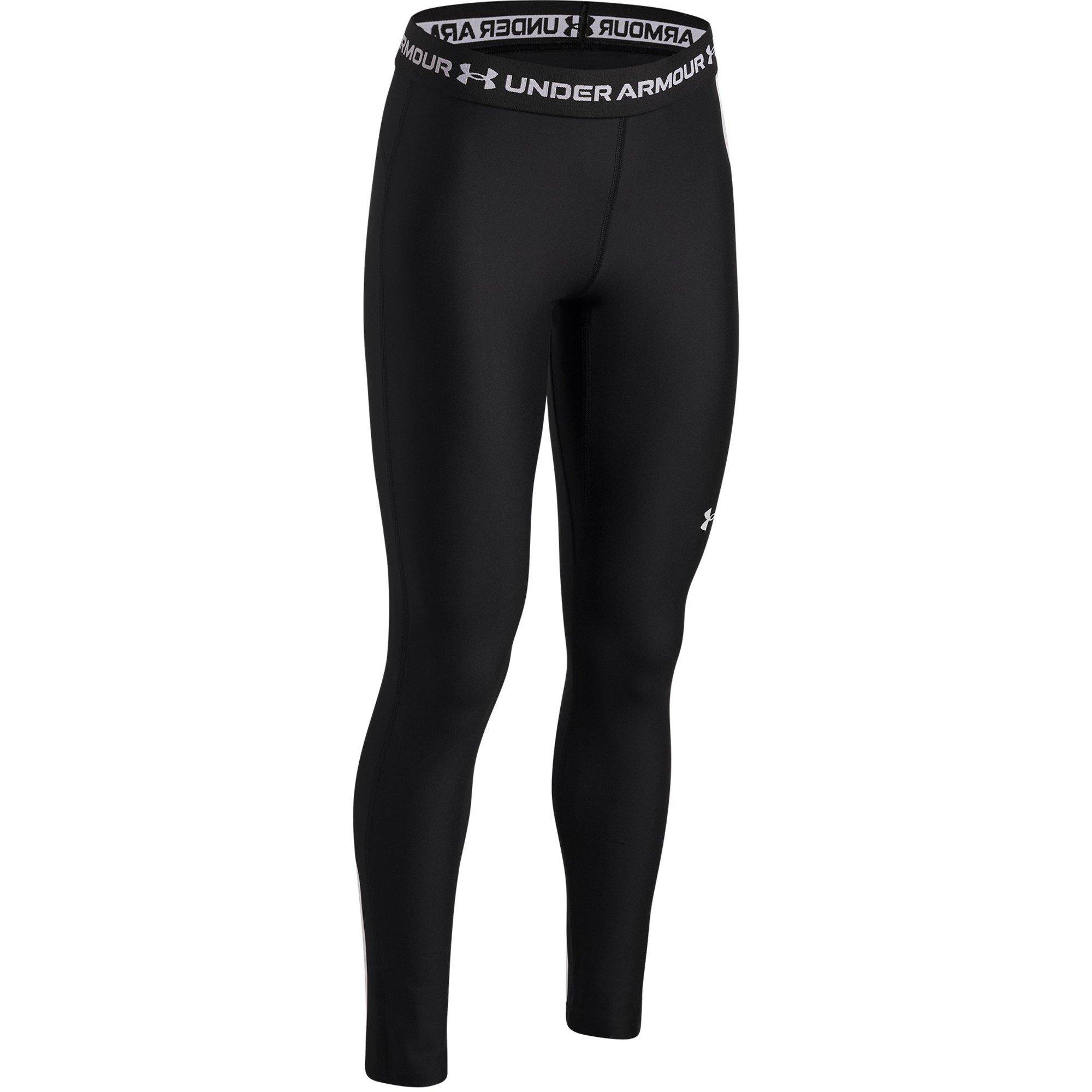 Nero/Bianco - Under Armour - Armour Girls' HeatGear® Ankle Crop - 3